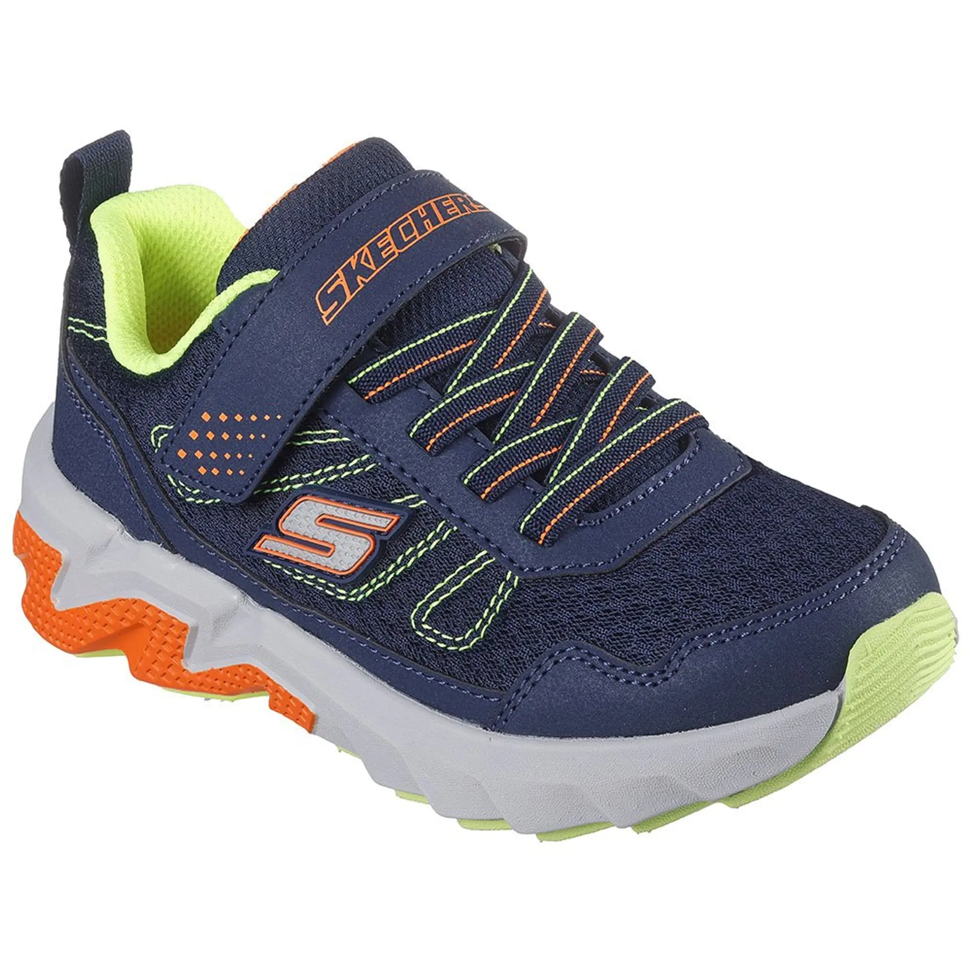 Skechers Boy's Elite Sport - Spec-Stride Sneaker in Navy Blue