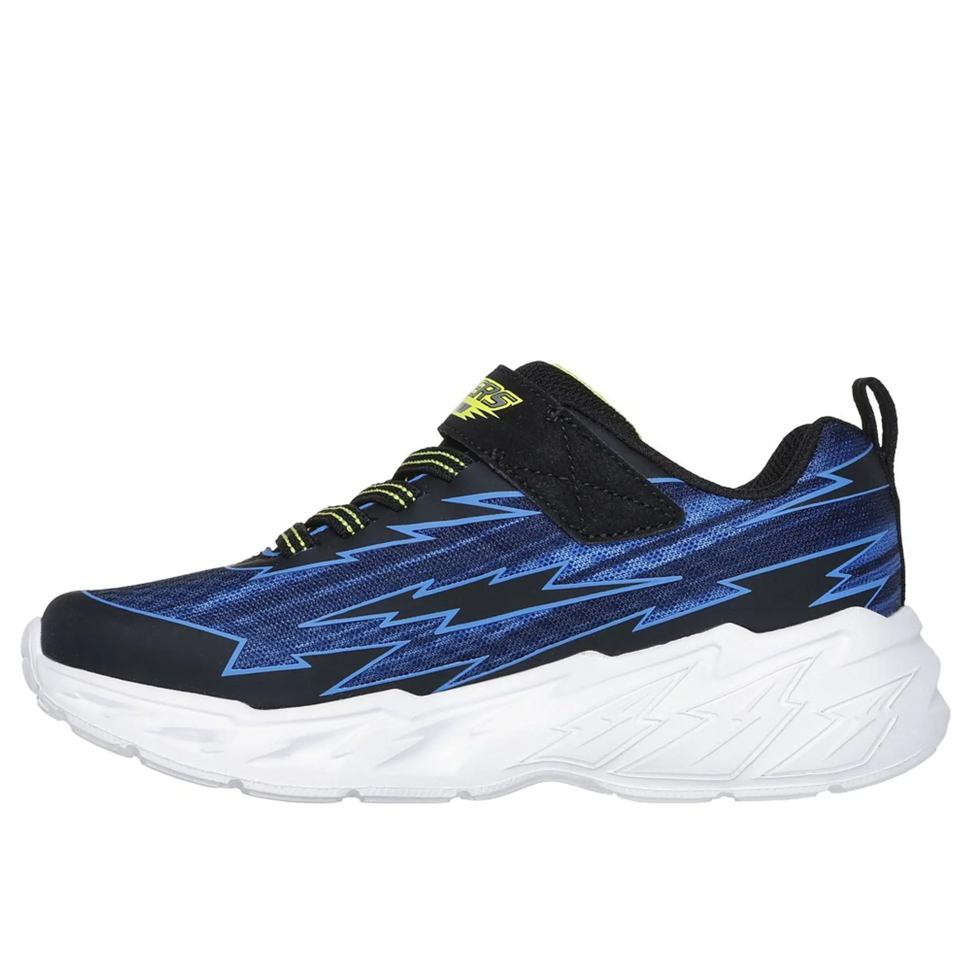 Skechers Boy's S-Lights: Light Storm 2.0 - Bolt-Brights Sneaker in Black/Blue