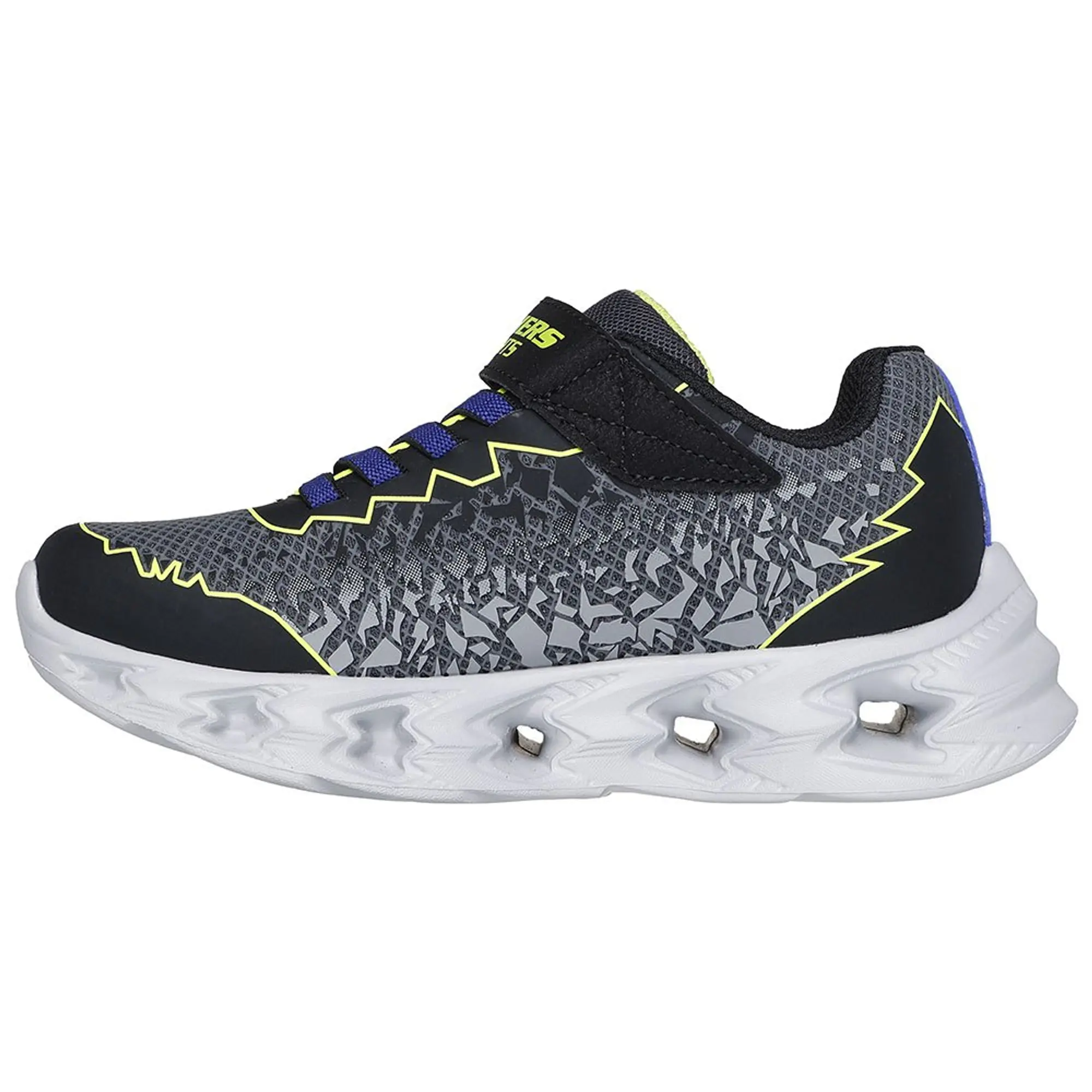 Skechers Boy's S Lights: Vortex 2.0 - Zorento Sneaker in Black/Yellow
