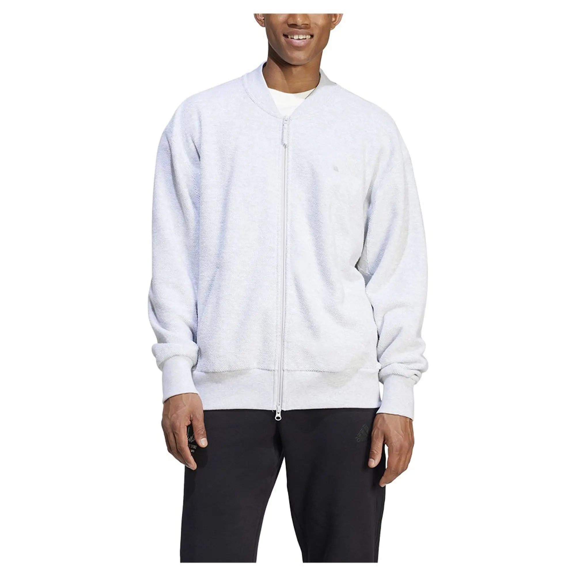 Adidas Elevated All Szn Terry Loop Bomber Jacket