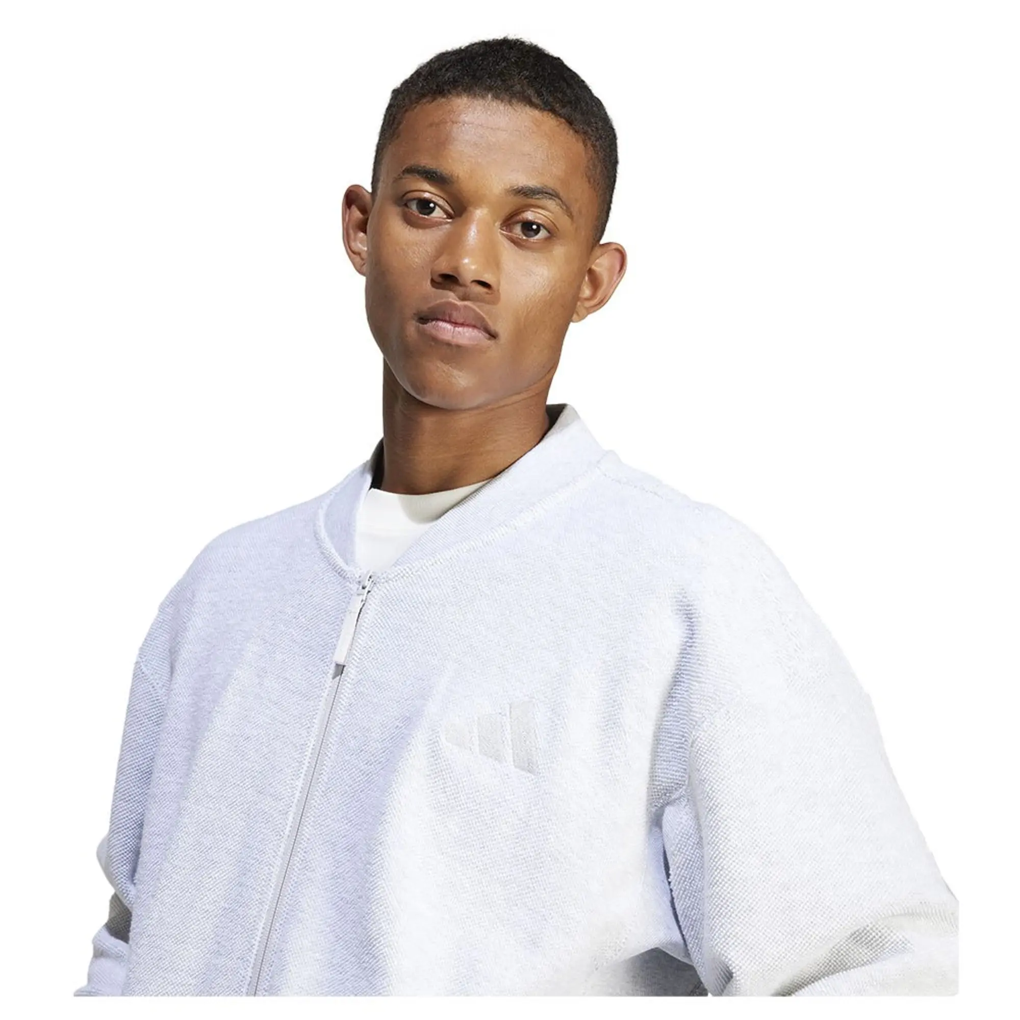 Adidas Elevated All Szn Terry Loop Bomber Jacket