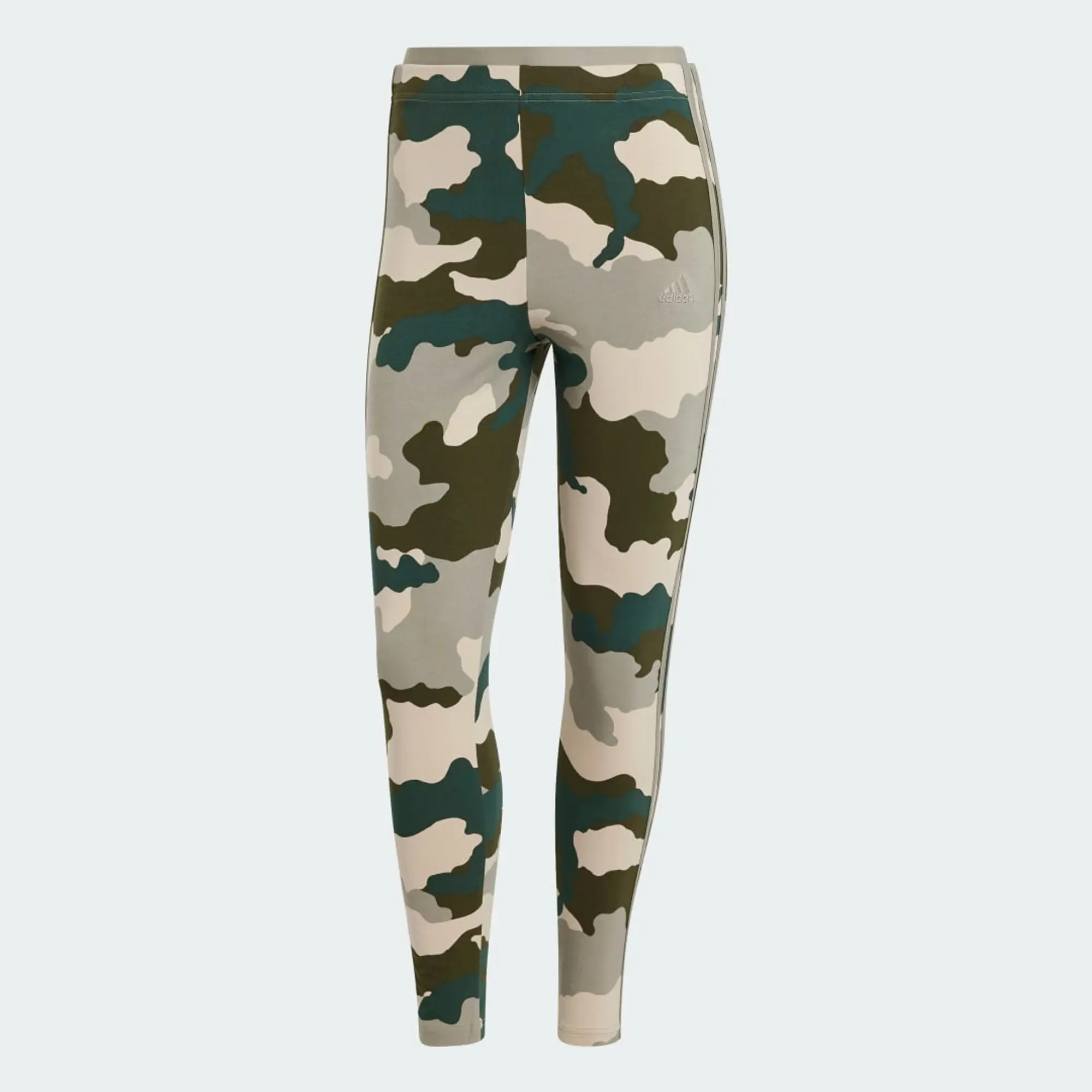 Adidas Essentials 3 Stripes Camo Print 7/8 Leggings