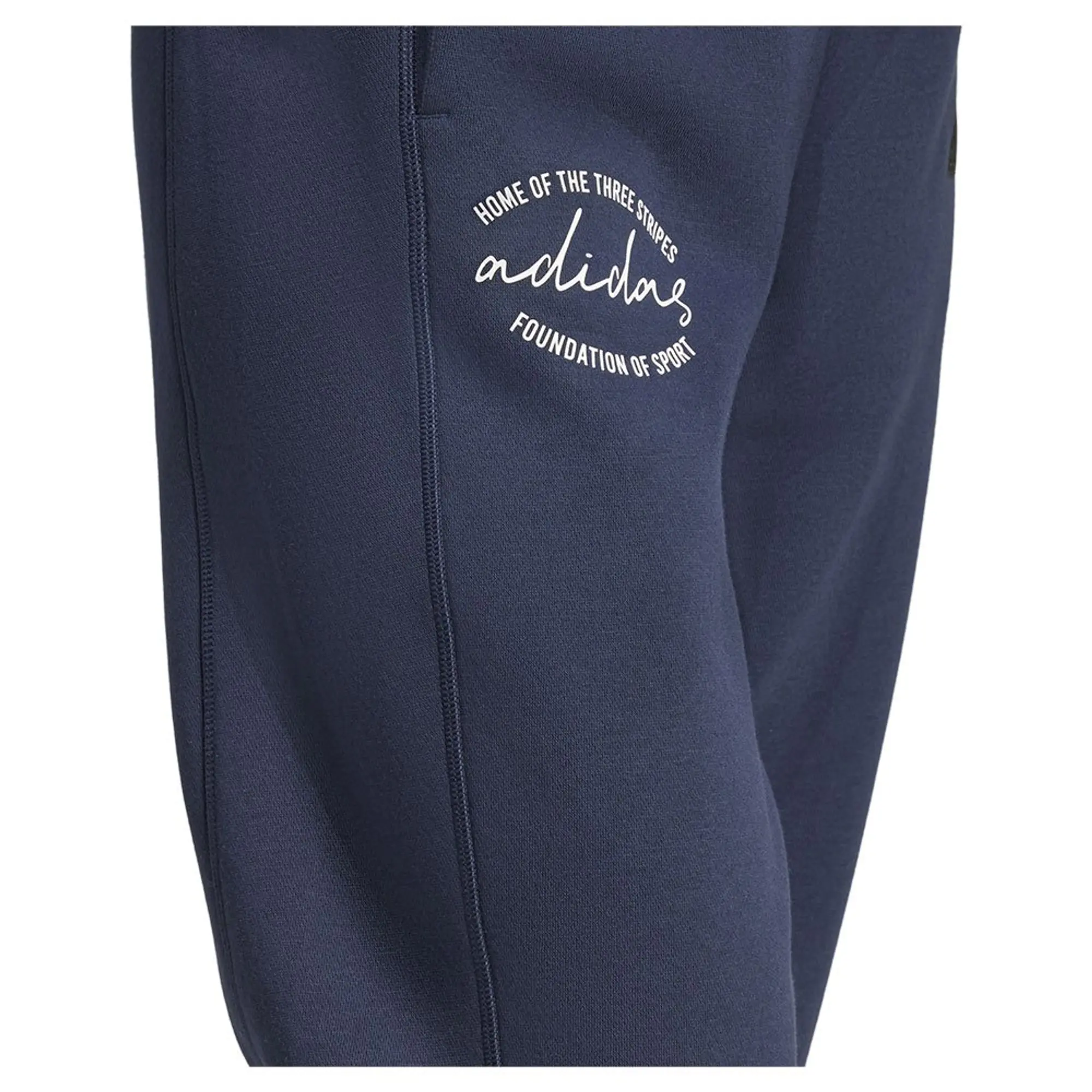 adidas Signature Graphic Print Fleece Loose Joggers - Black
