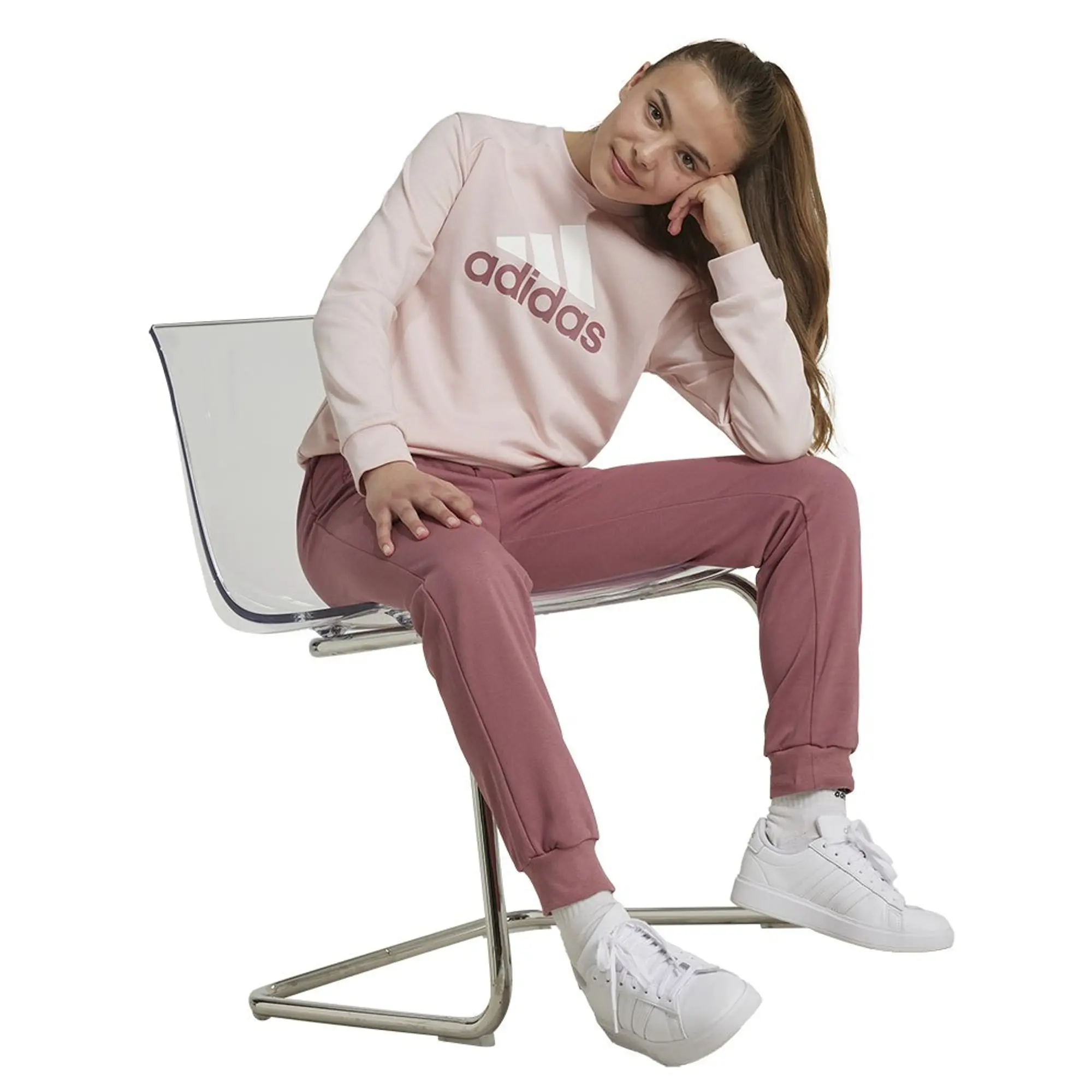 Adidas Essentials Big Logo French Terry Joggers Tracksuit