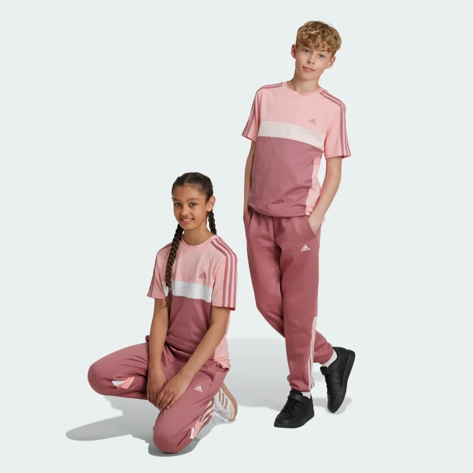 Adidas Tiberio 3 Stripes Colorblock Fleece Joggers