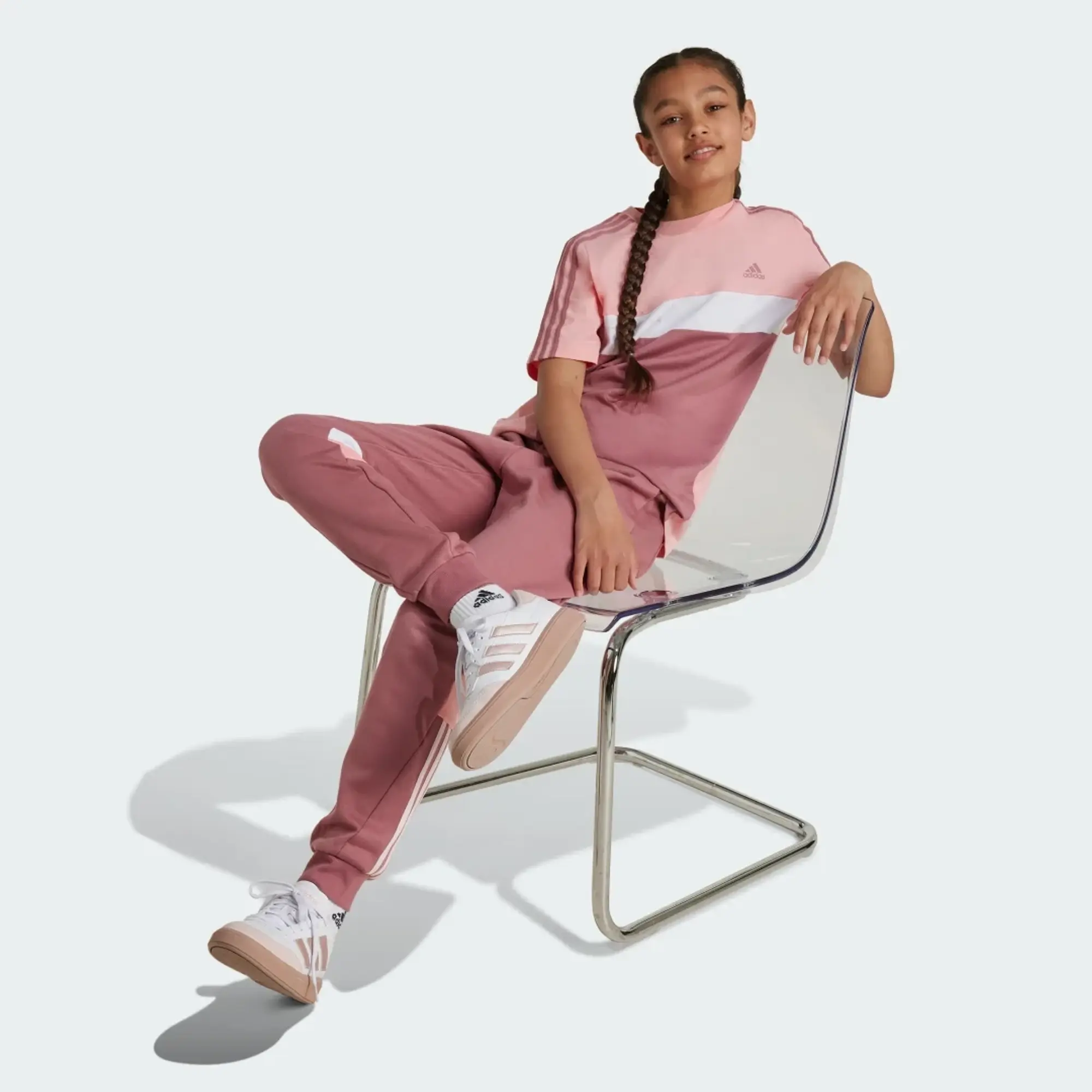Adidas Tiberio 3 Stripes Colorblock Fleece Joggers