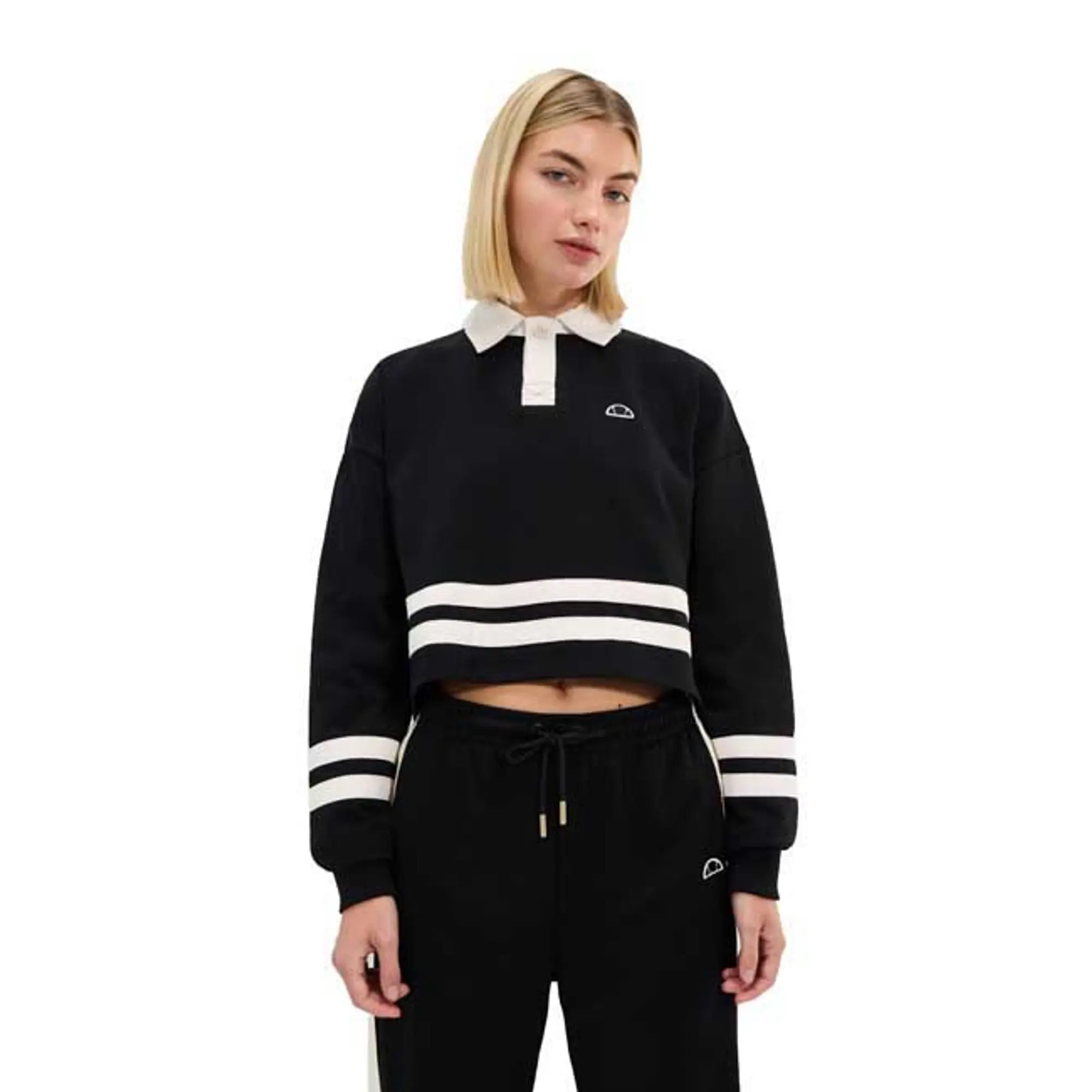 Ellesse Sombra Cropped Long Sleeve Polo