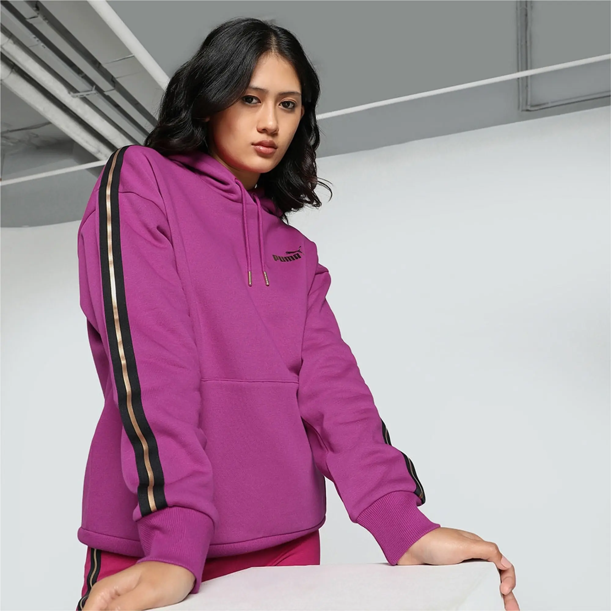 Puma Ess Tape Minimal Gold Hoodie