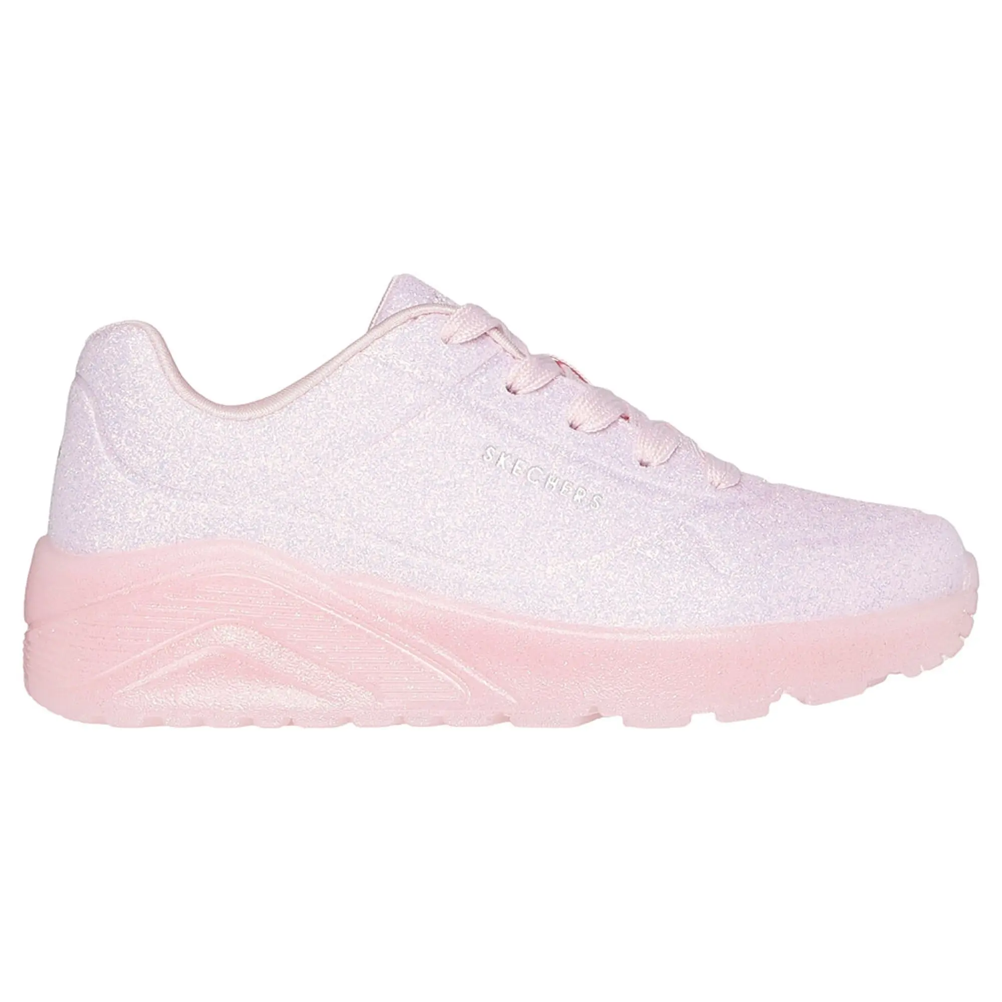 Skechers Girls Uno Ice Sneaker in Light Pink 310443L LTPK FOOTY.COM