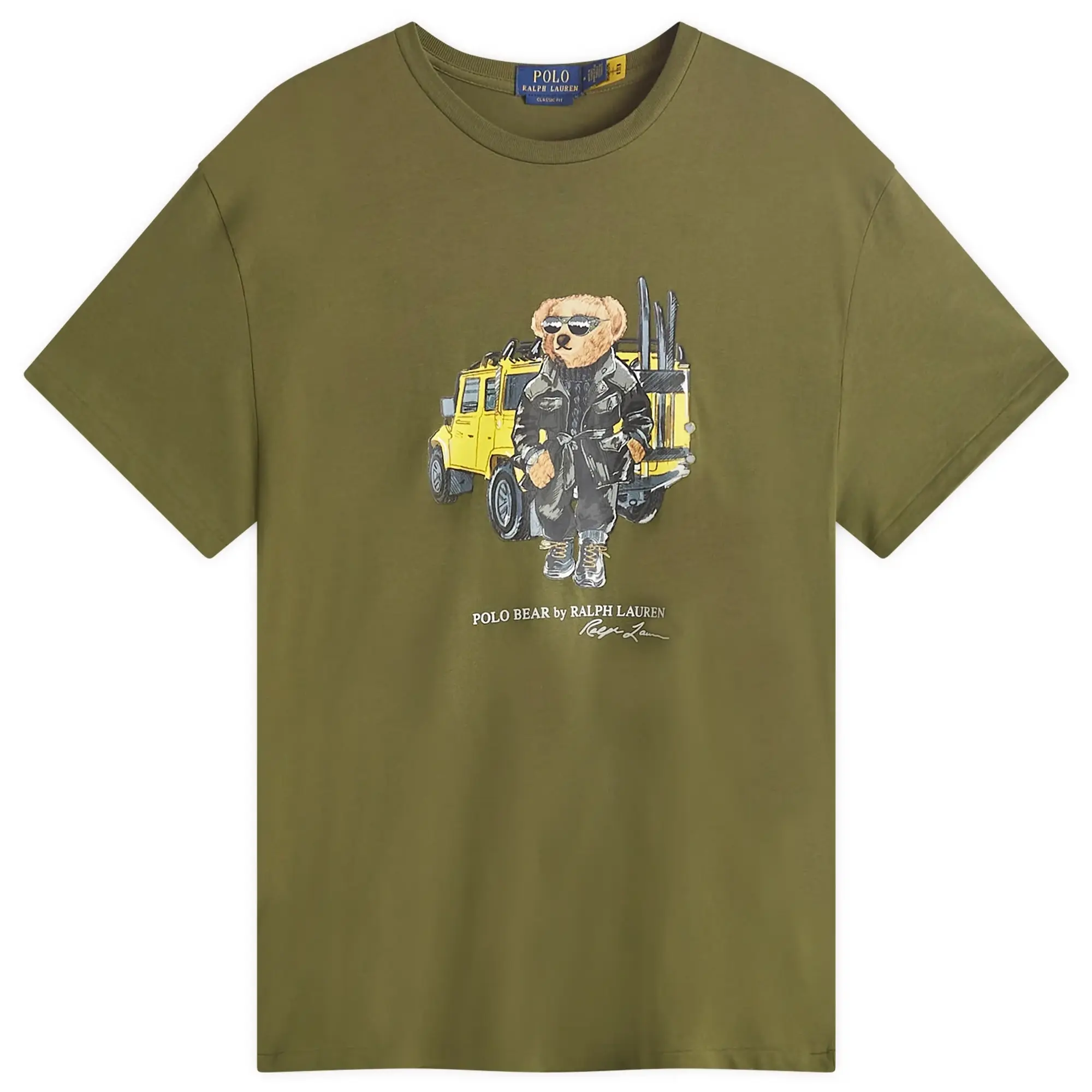 Polo Ralph Lauren Men's Defender Bear T-Shirt Cr24 New Olive Defender Bear