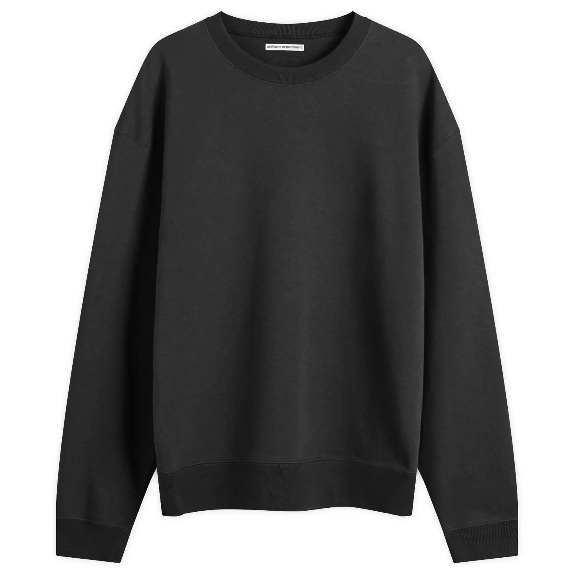 Uniform Experiment Men's Chenille Back Logo Sweatshirt Black