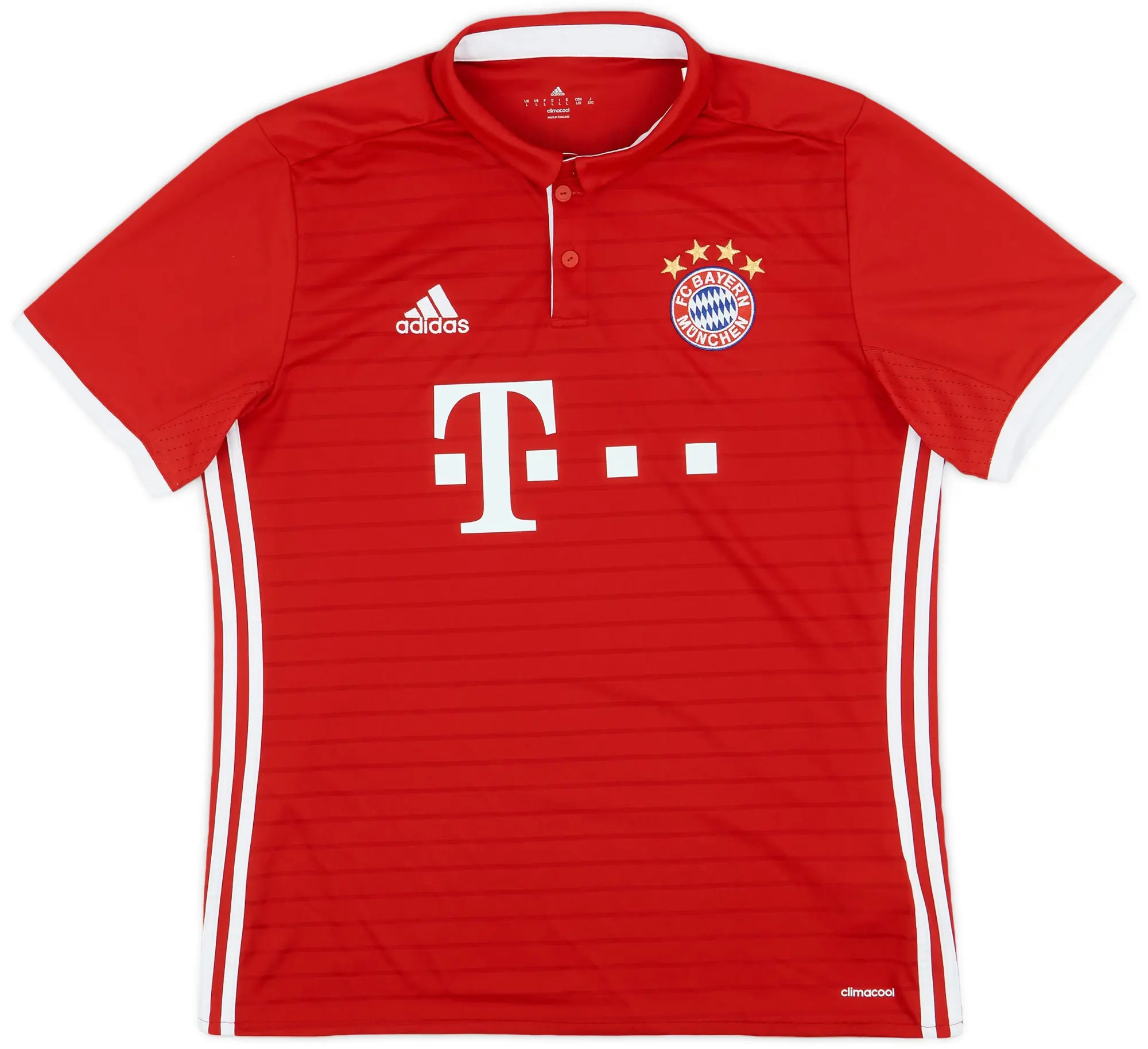 adidas 2016-17 Bayern Munich Home Shirt - 8/10 - (L)