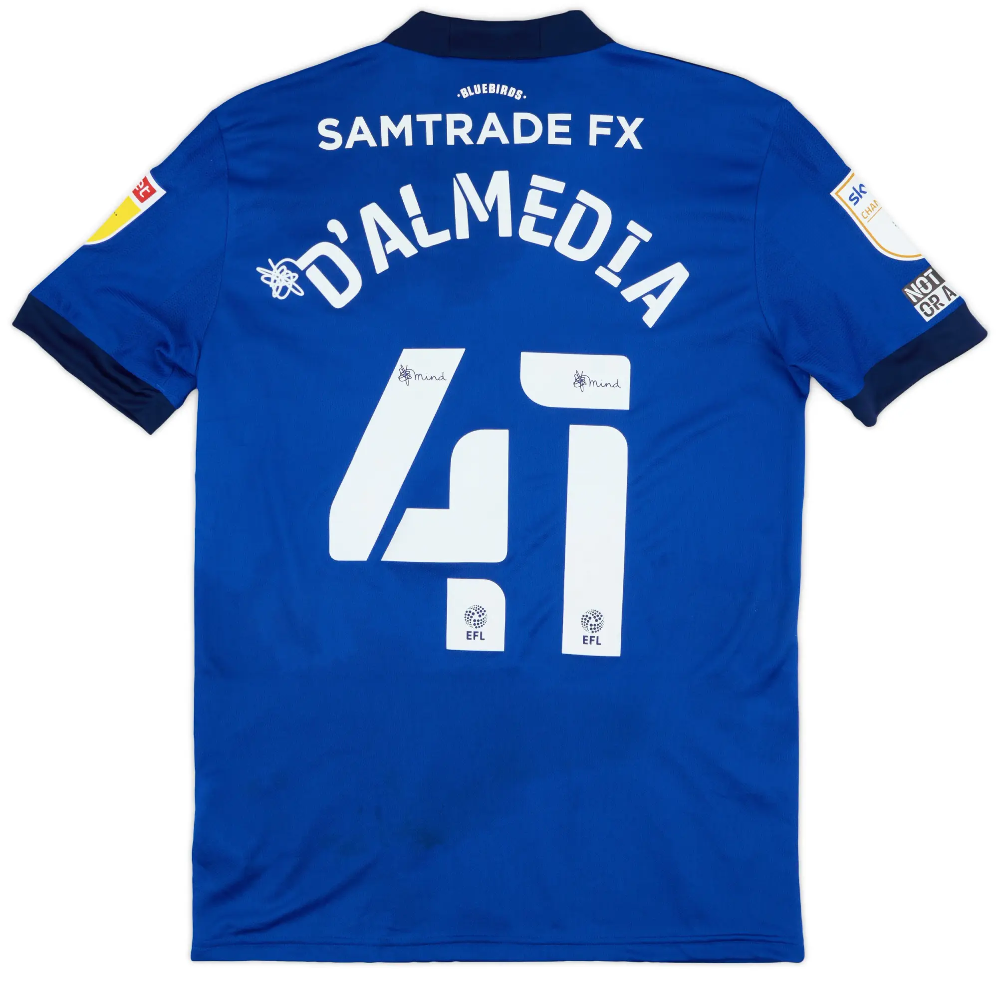 adidas 2021-22 Cardiff Match Issue Home Shirt D'Almedia #41