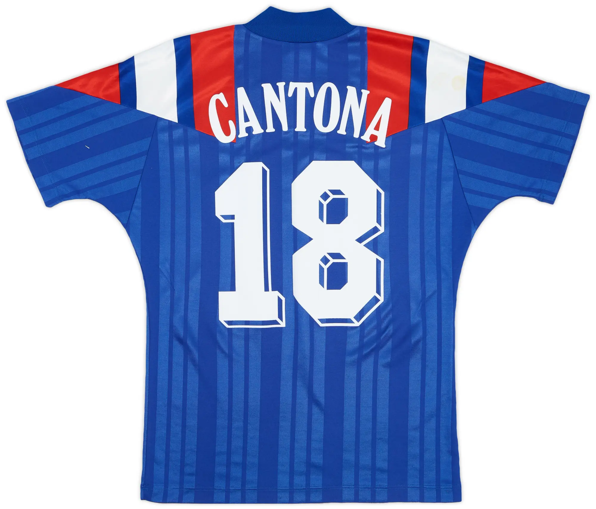 adidas 1992-94 France Home Shirt Cantona #18 - 8/10 - (S)