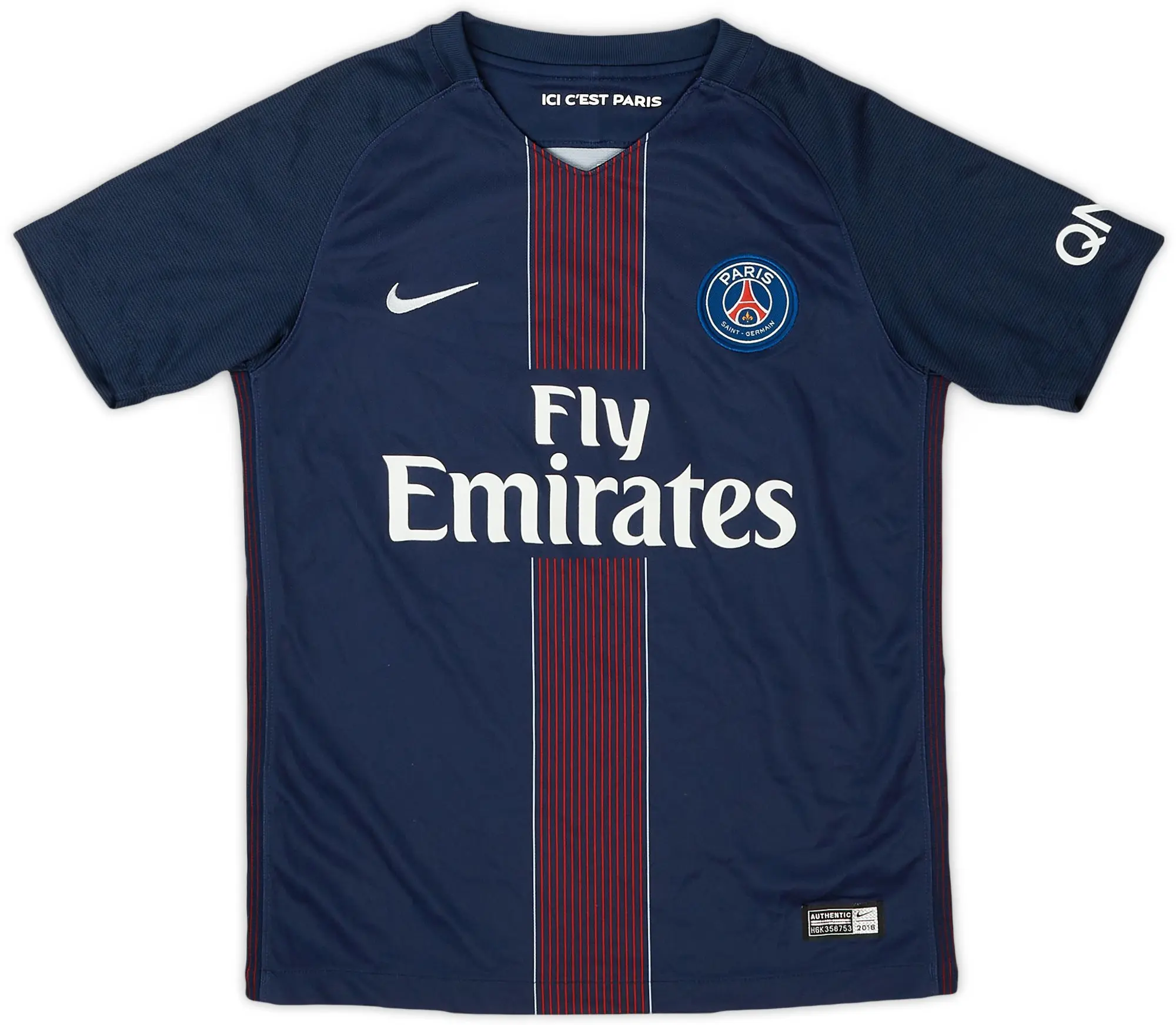 Nike 2017-18 Paris Saint-Germain Home Shirt - 9/10 - (M.Boys)