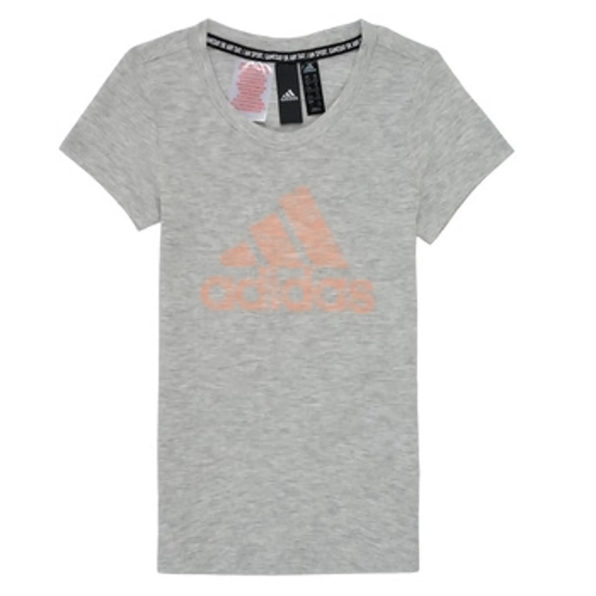 adidas  JG A MHE TEE  girls's Children's T shirt in Grey
