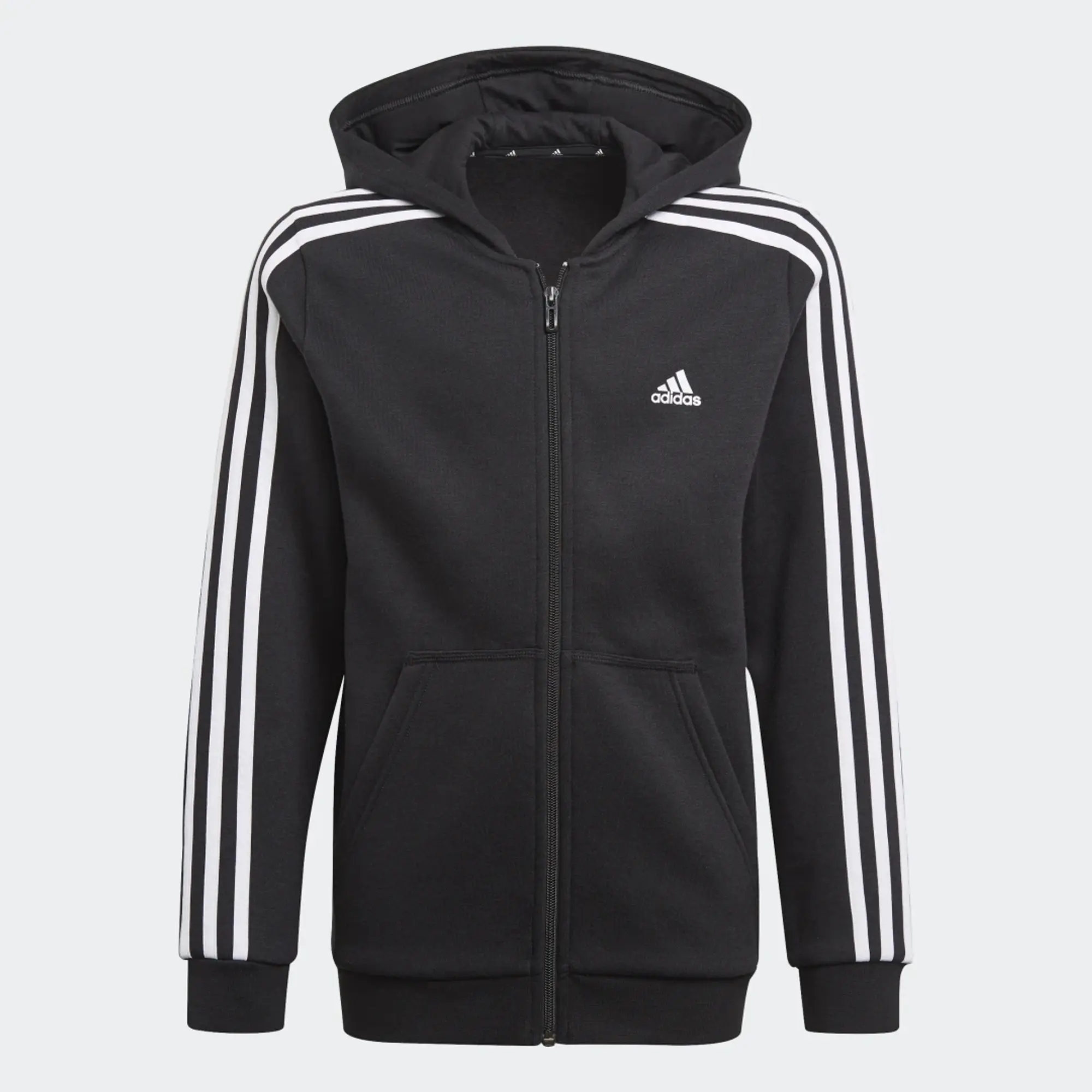 adidas  B 3S FZ HD  boys's Children's sweatshirt in Black