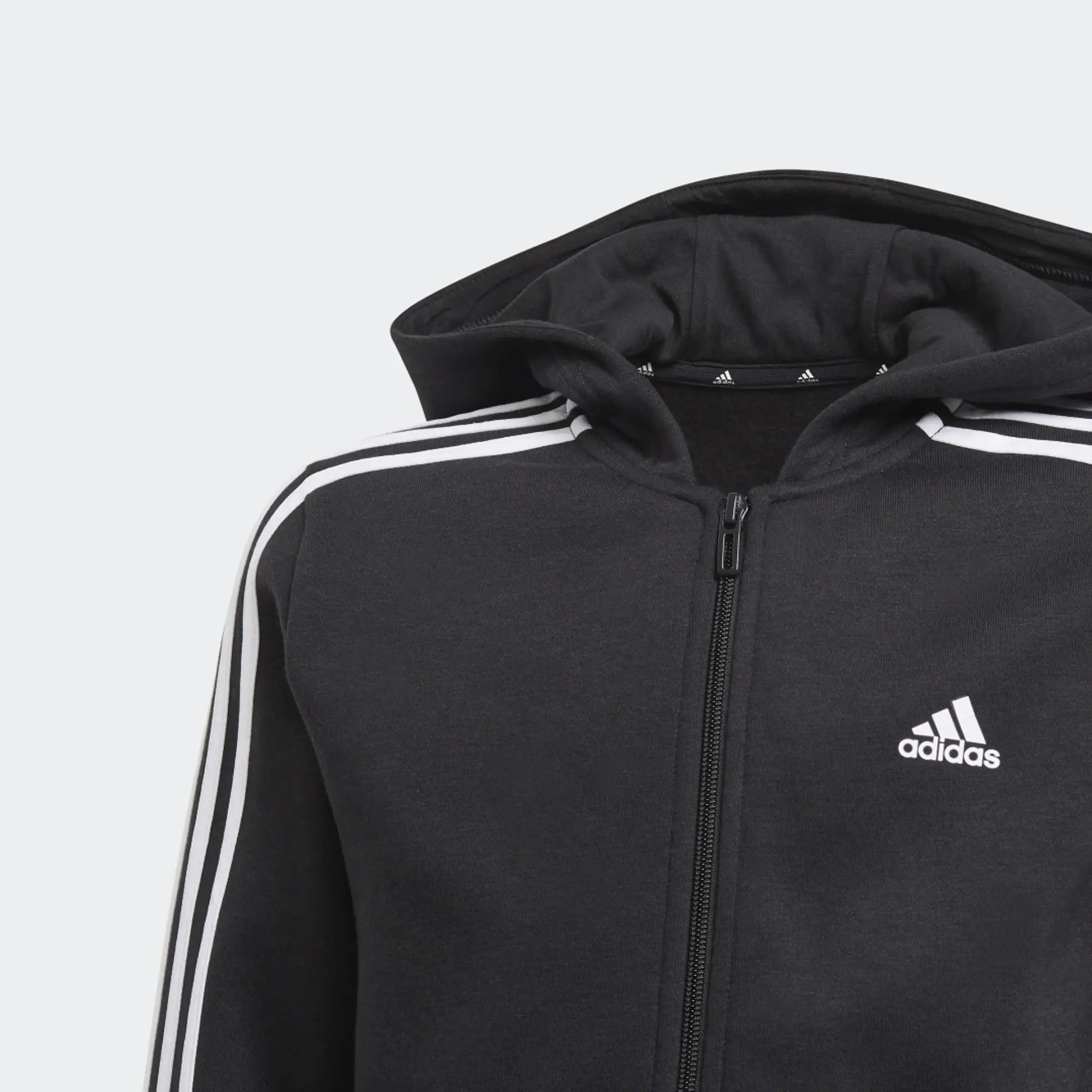 adidas  B 3S FZ HD  boys's Children's sweatshirt in Black
