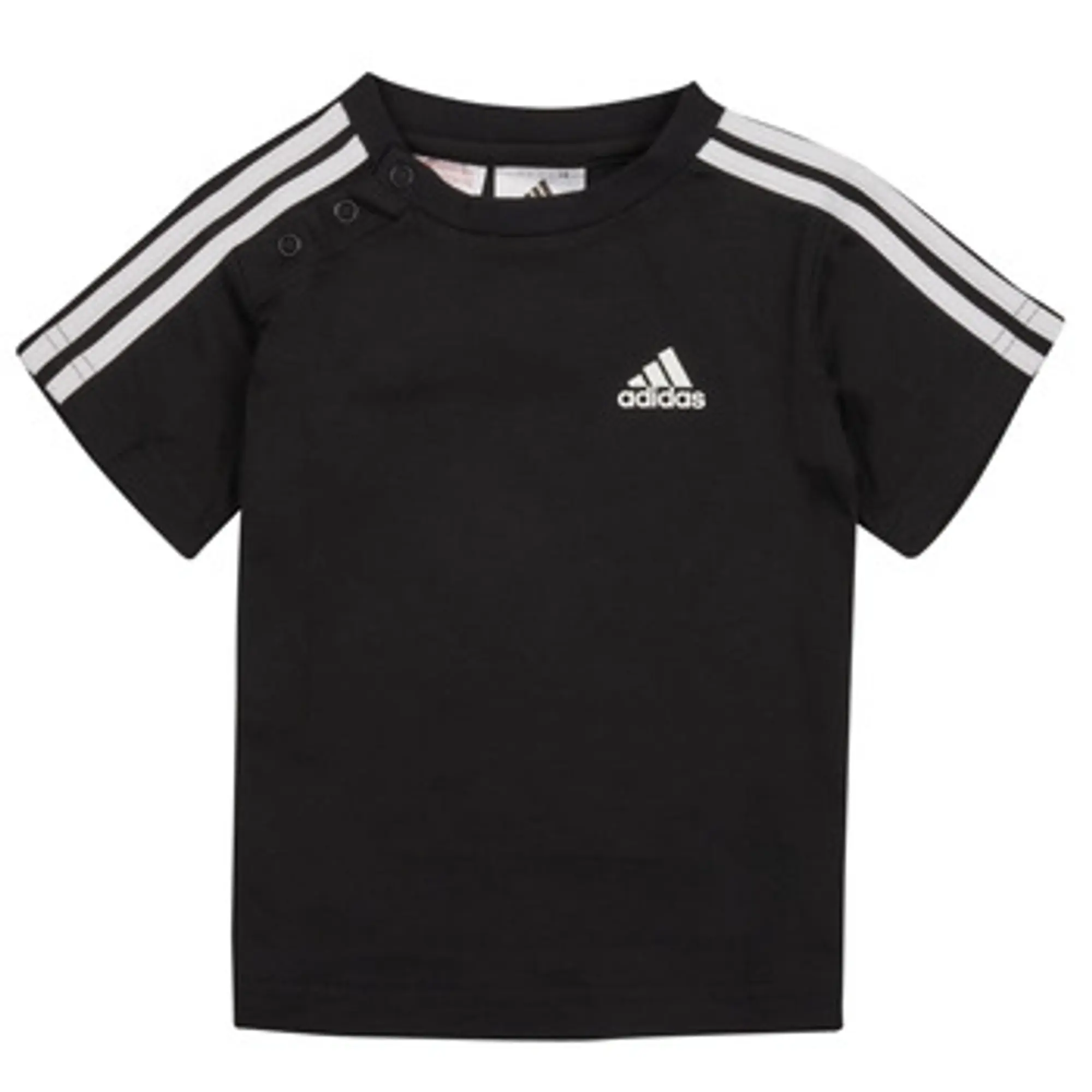 adidas Stripe Essential T Shirt - Black