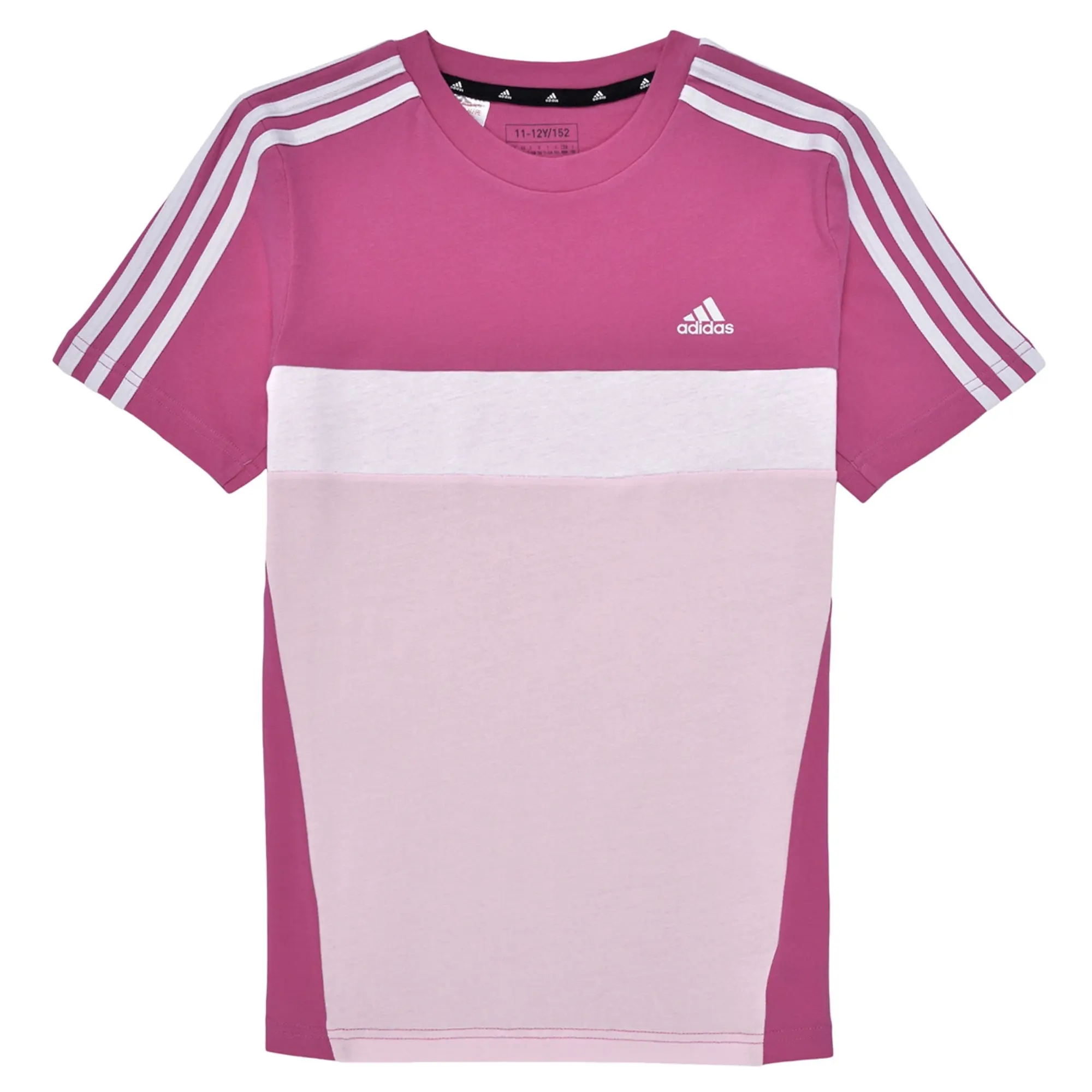 adidas  J 3S TIB T  girls's Children's T shirt in Pink