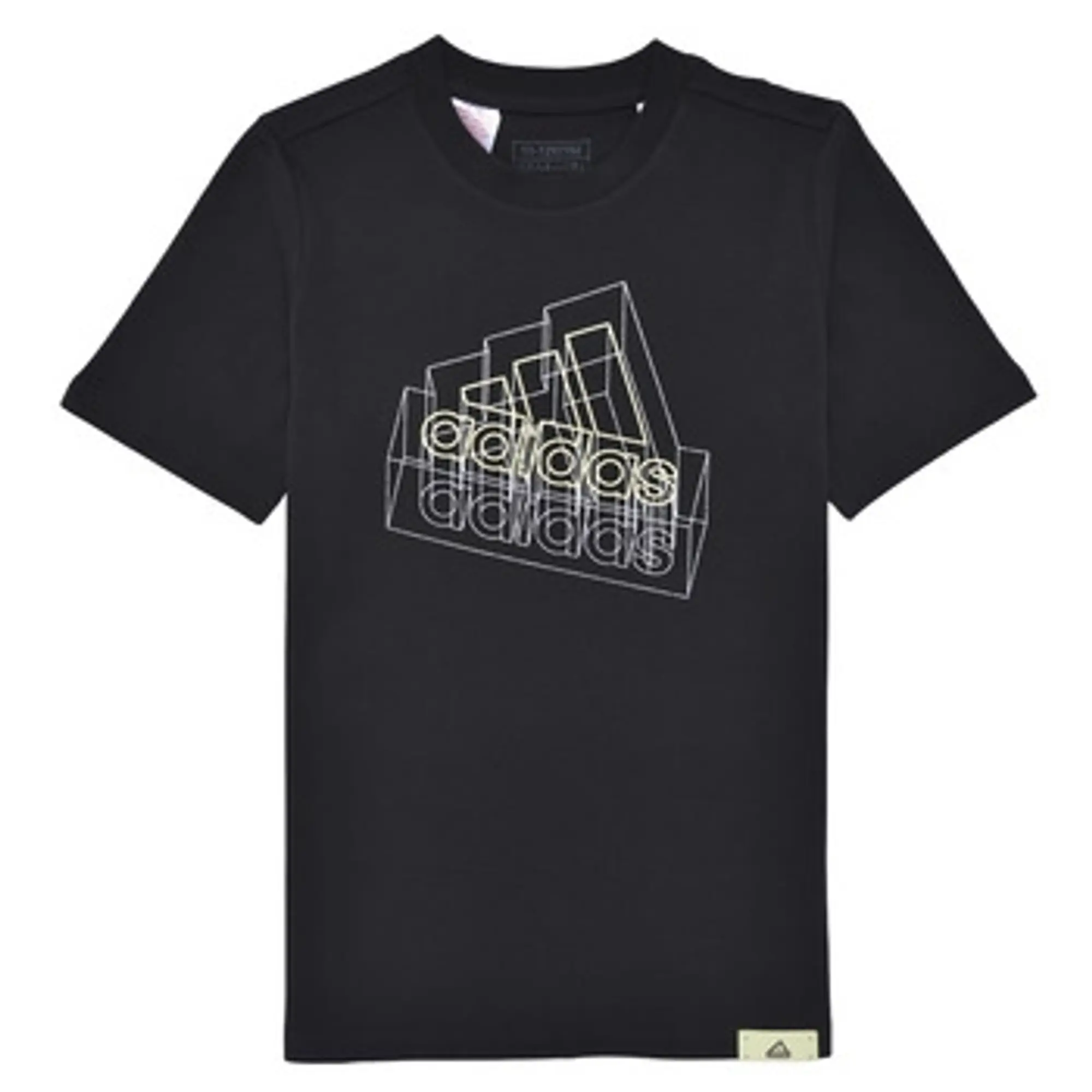 adidas  Tech Table Graphic T-Shirt  boys's Children's T shirt in Black