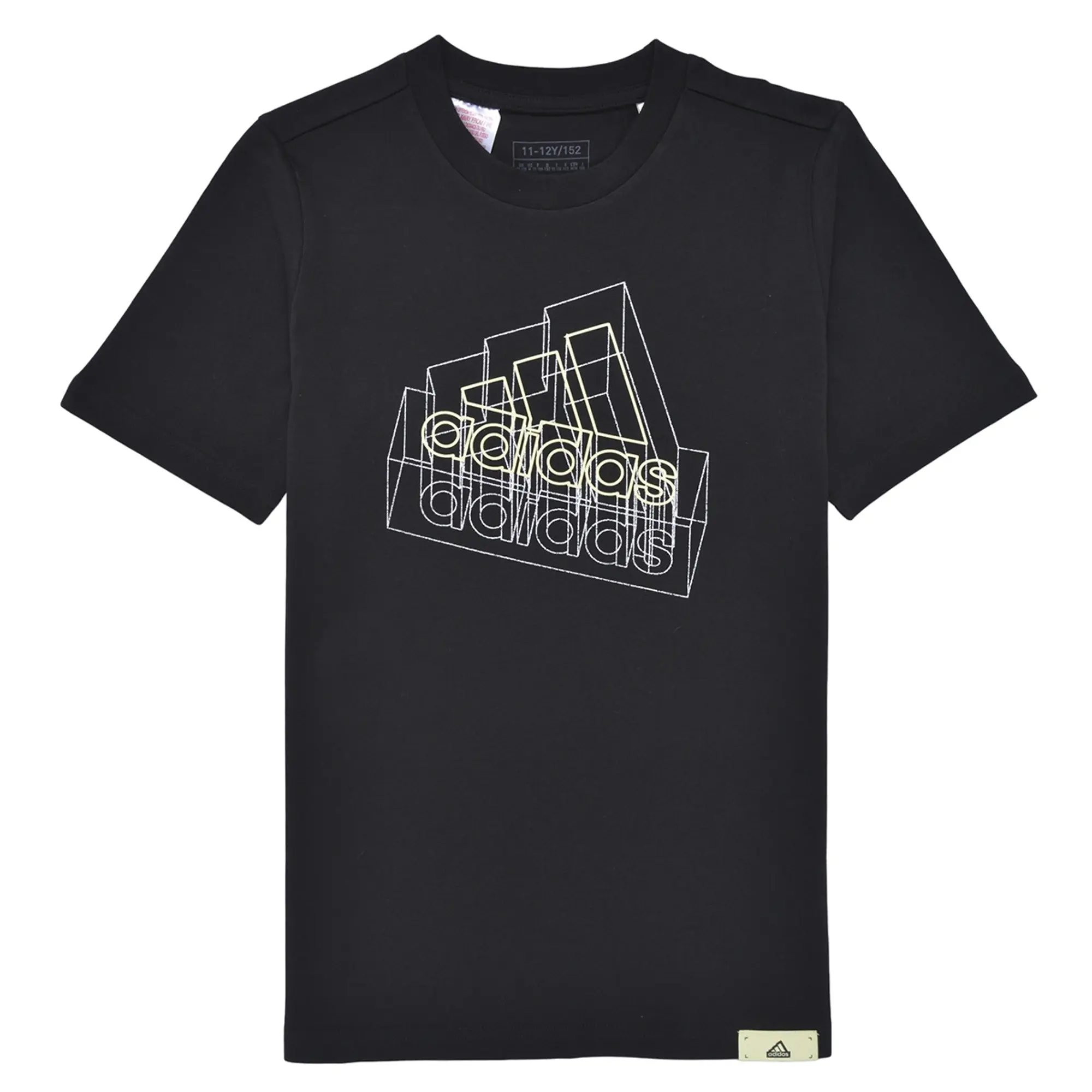adidas  Tech Table Graphic T-Shirt  boys's Children's T shirt in Black
