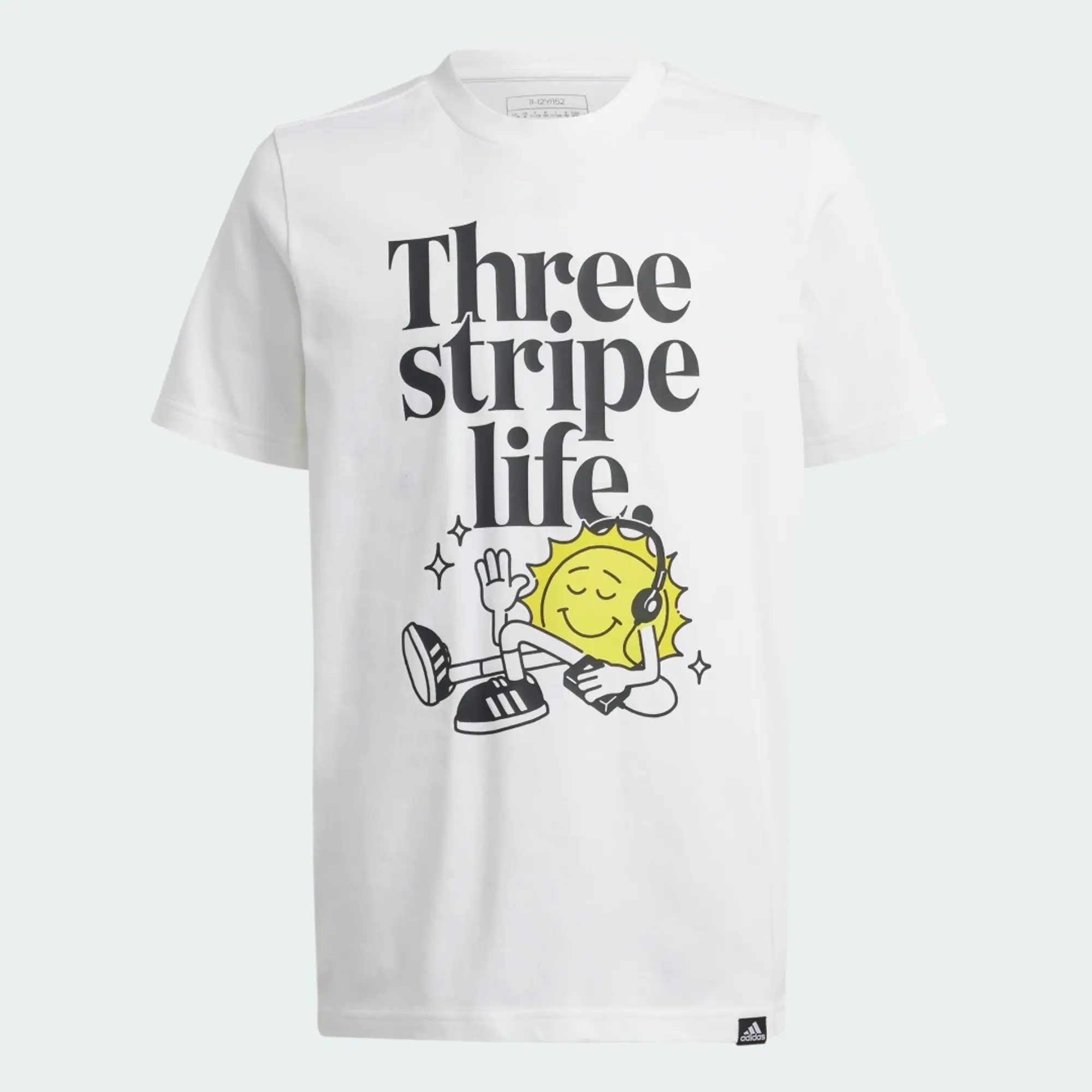 adidas  Positivity Table Graphic T-Shirt  girls's Children's T shirt in White