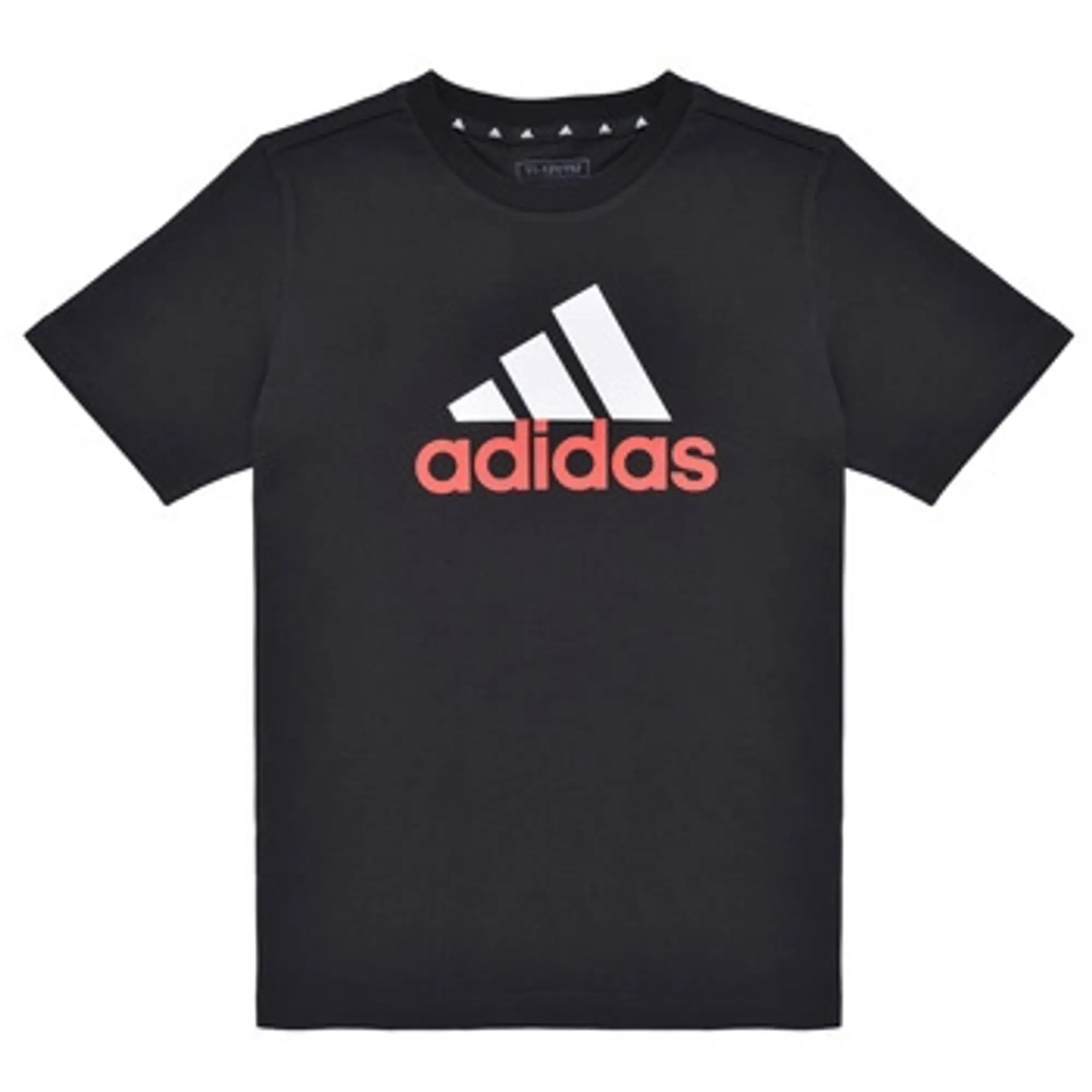 adidas  Essentials Two-Color Big Logo Cotton T-Shirt  boys's Children's T shirt in Black
