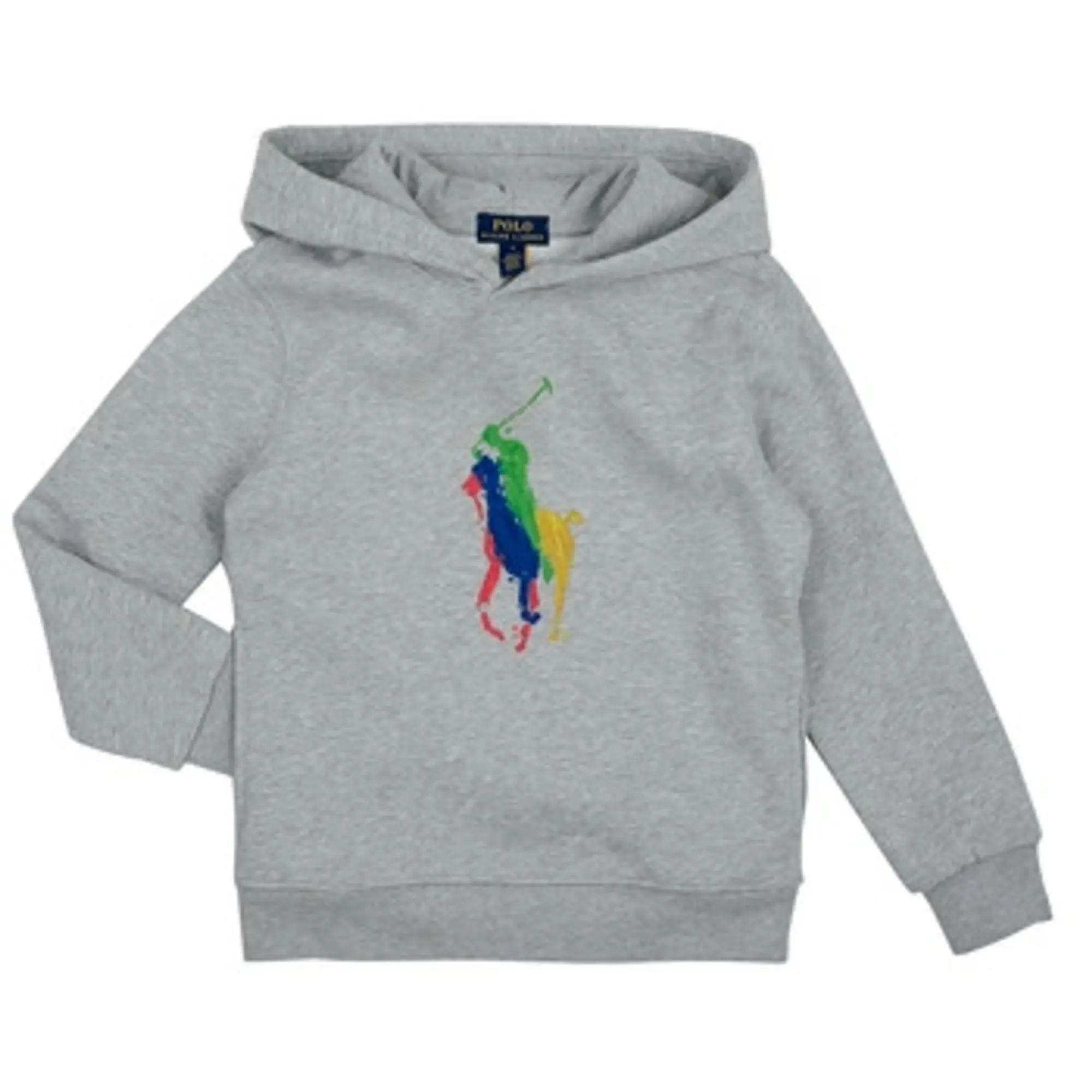 Polo Ralph Lauren  PO HOOD-KNIT SHIRTS-SWEATSHIRT  boys's Children's sweatshirt in Grey