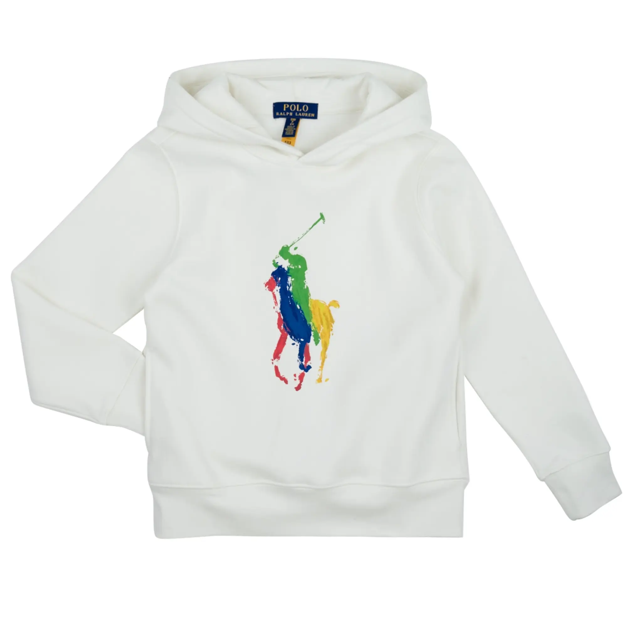 Polo Ralph Lauren  PO HOOD-KNIT SHIRTS-SWEATSHIRT  girls's Children's Sweatshirt in White