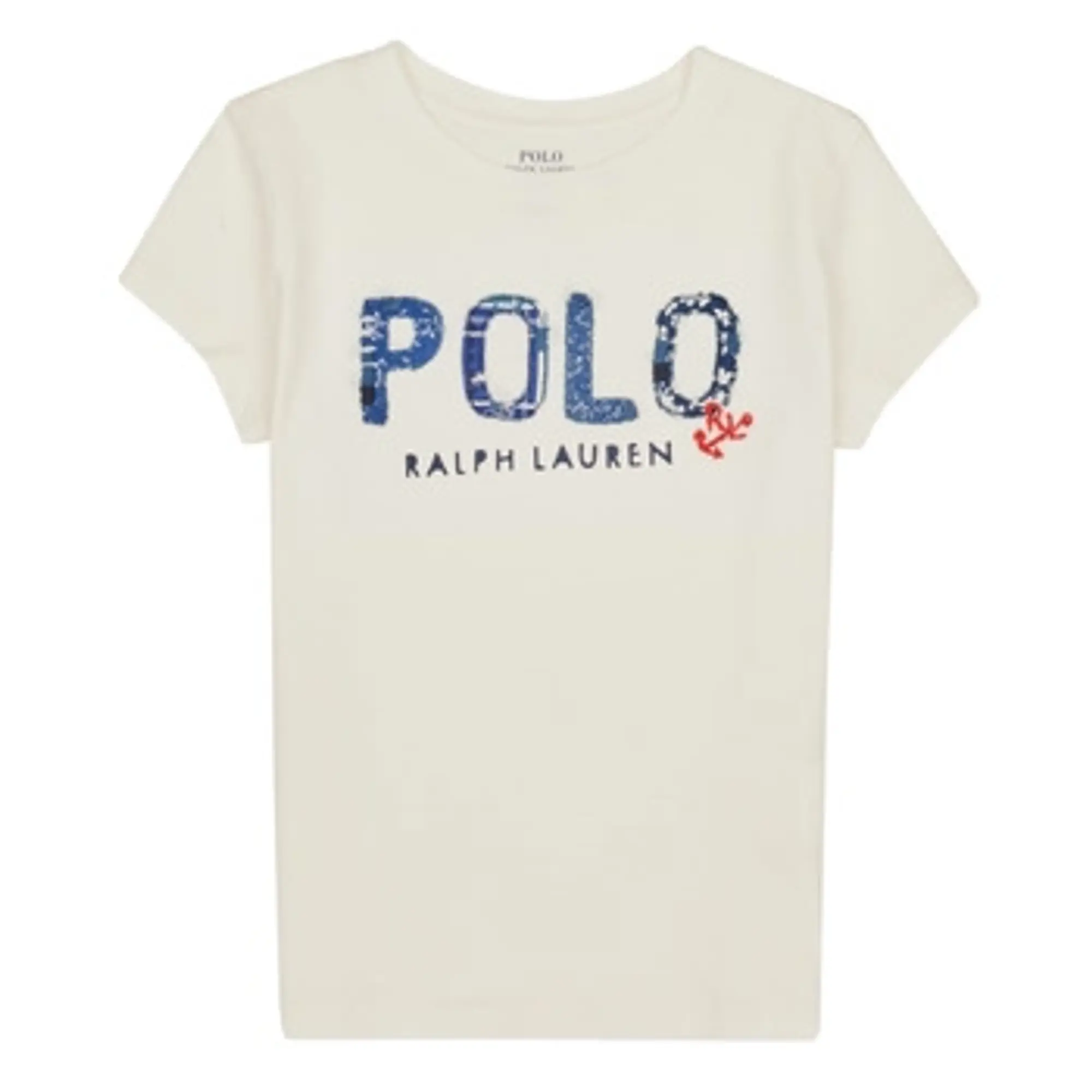 Polo Ralph Lauren  SS POLO TEE-KNIT SHIRTS-T-SHIRT  girls's Children's T shirt in White