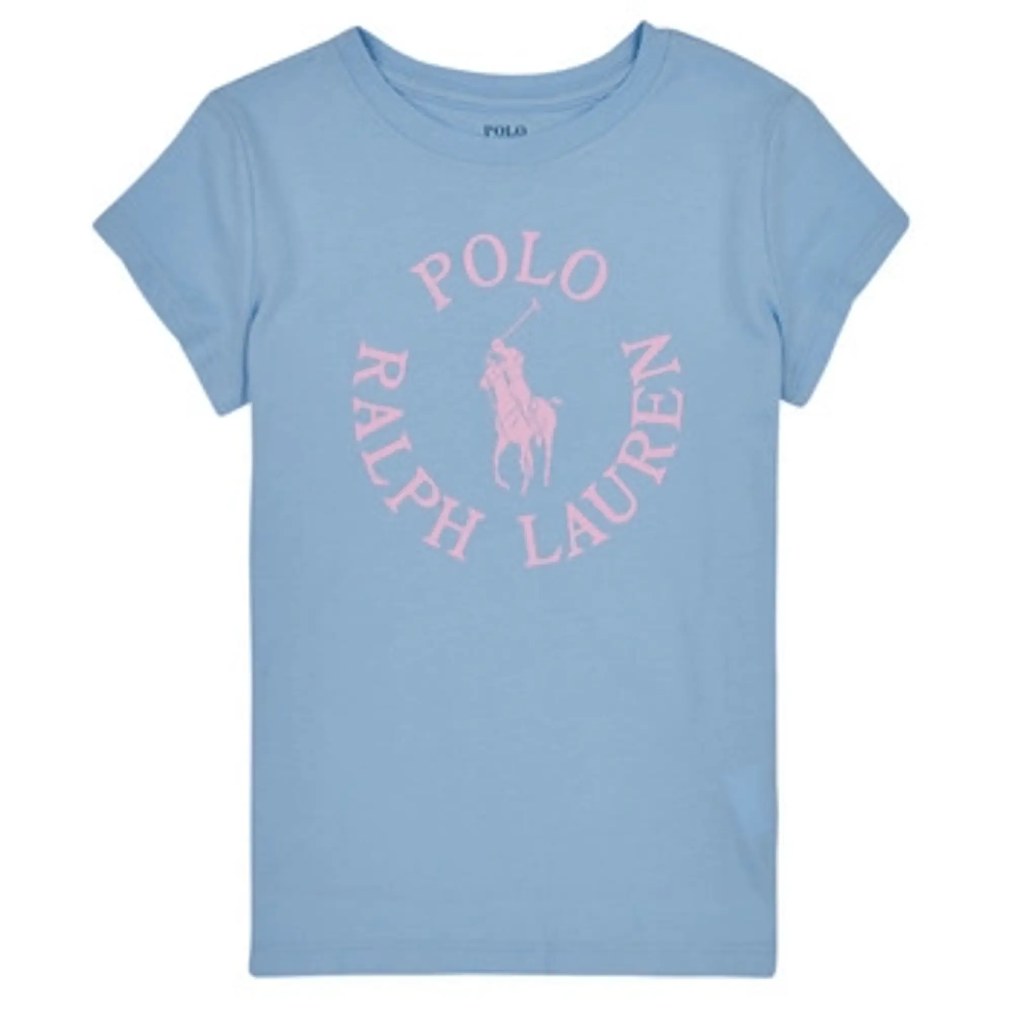 Polo Ralph Lauren  SS GRAPHIC T-KNIT SHIRTS-T-SHIRT  girls's Children's T shirt in Blue