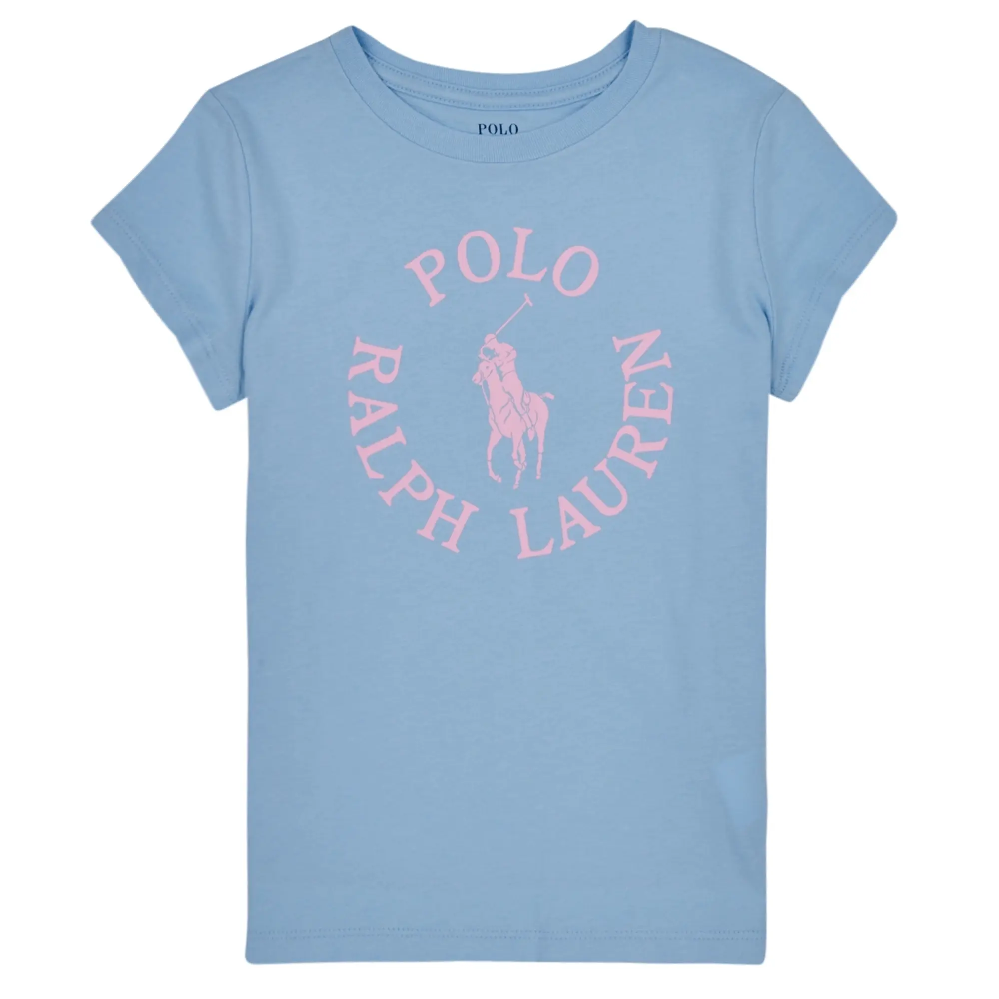 Polo Ralph Lauren  SS GRAPHIC T-KNIT SHIRTS-T-SHIRT  girls's Children's T shirt in Blue