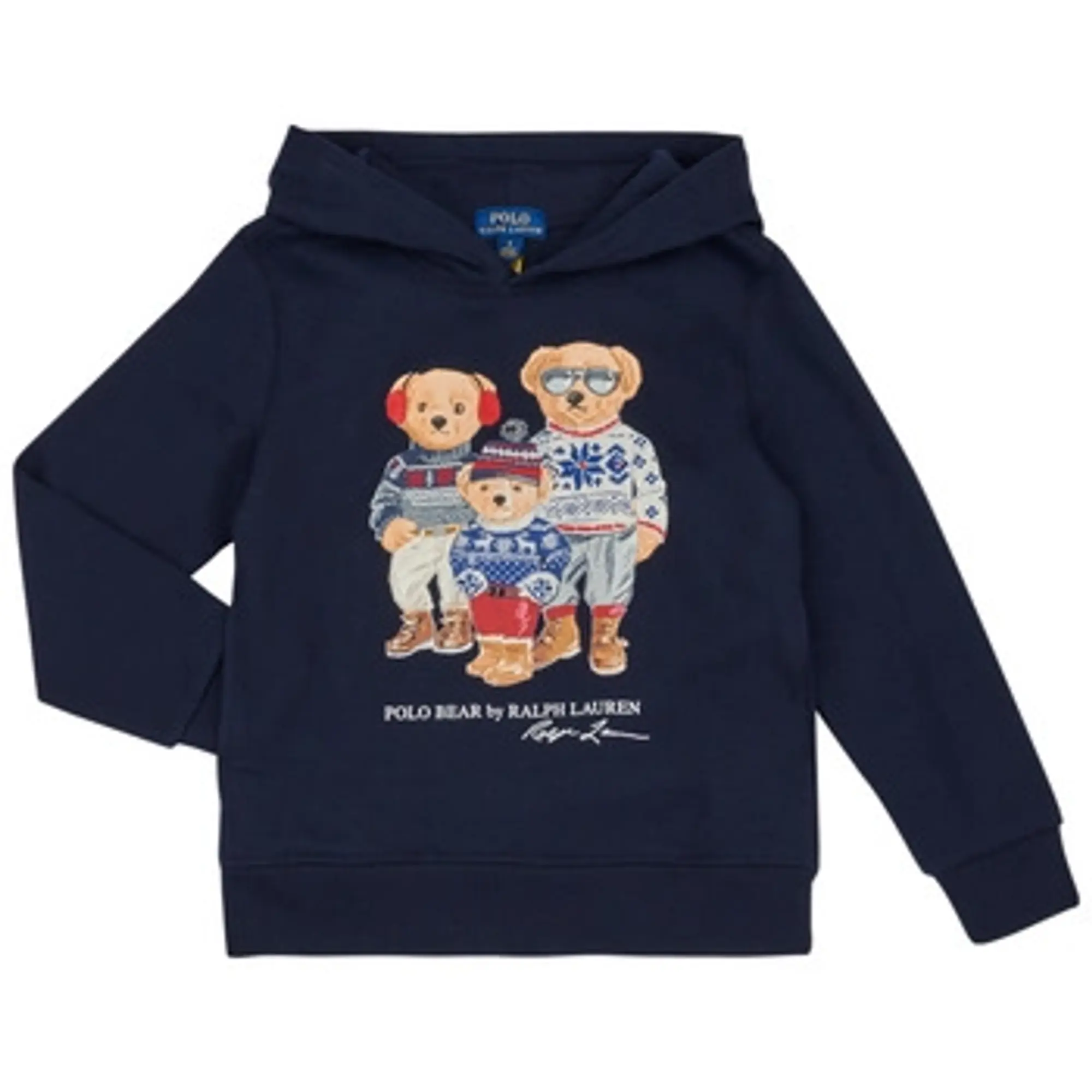 Polo Ralph Lauren  PO HOODY-KNIT SHIRTS-SWEATSHIRT  girls's Children's Sweatshirt in Marine