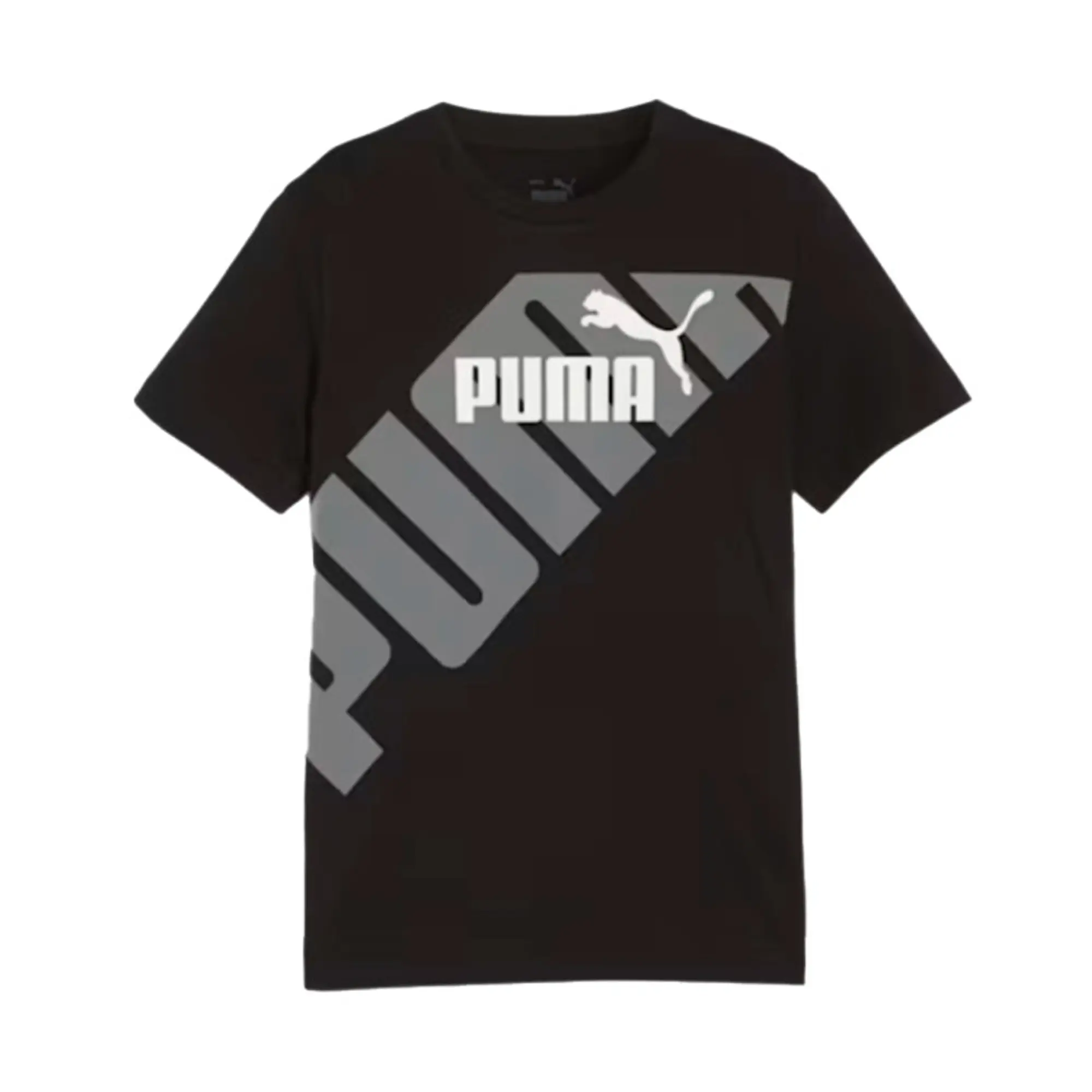 Puma  PUMA POWER GRAPHIC TEE B  boys's Children's T shirt in Black