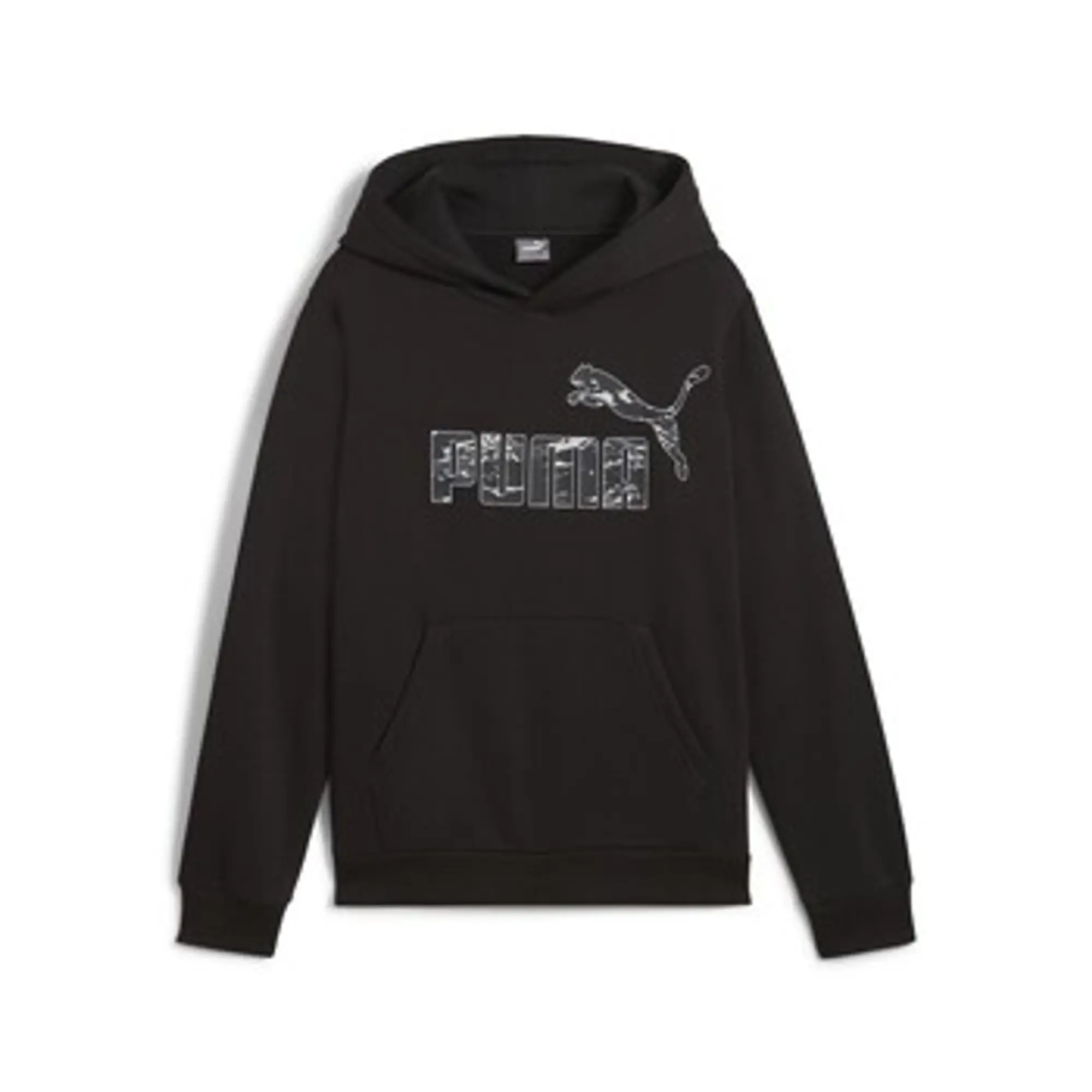 Puma  ESS+ CAMO HOODIE FL  boys's Children's sweatshirt in Black