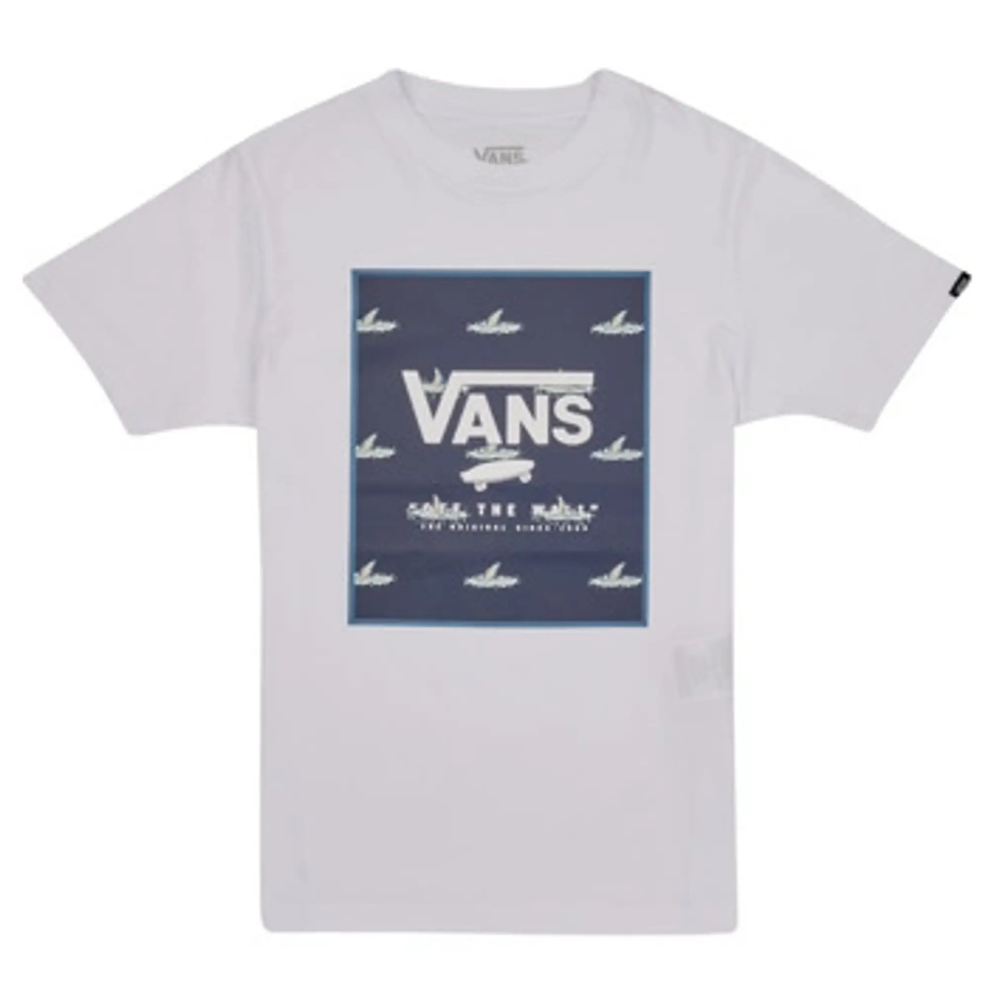 Vans  PRINT BOX BOYS  boys's Children's T shirt in Blue