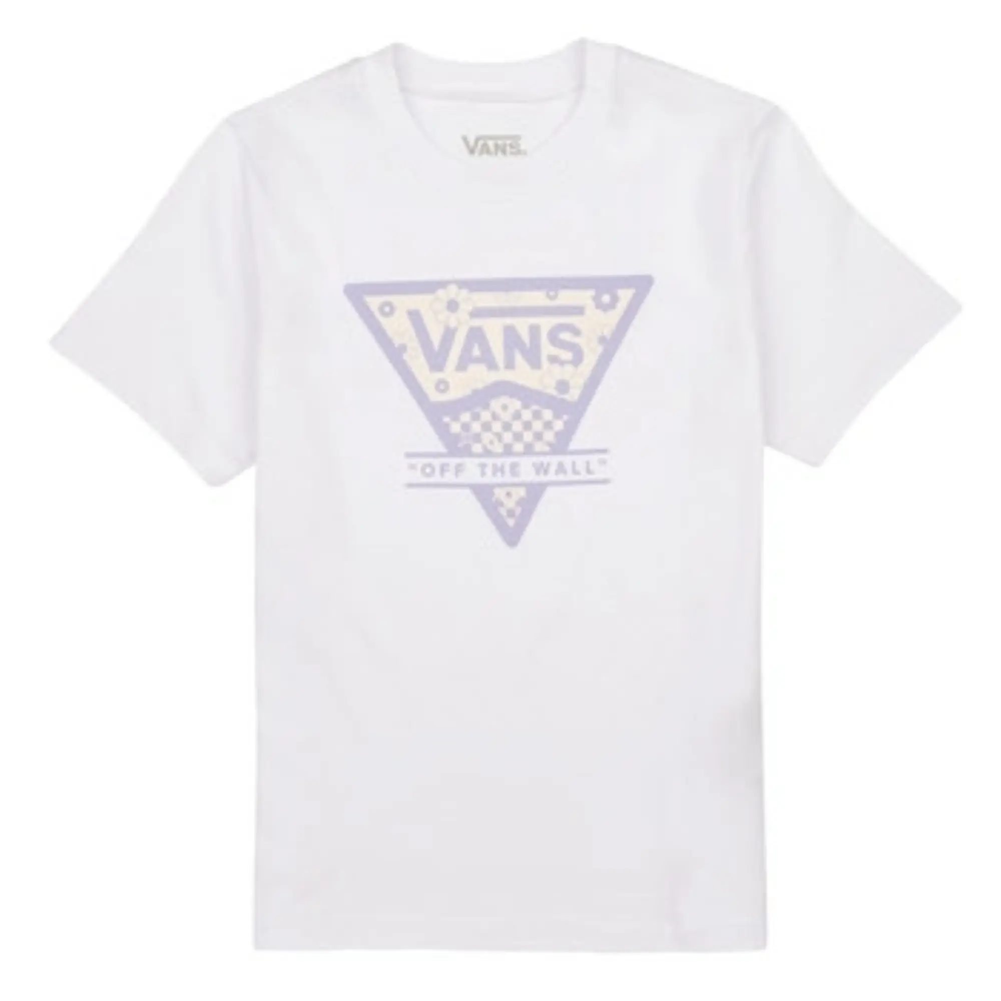 Vans  CHECKER FLORAL TRIANGLE BFF  girls's Children's T shirt in White