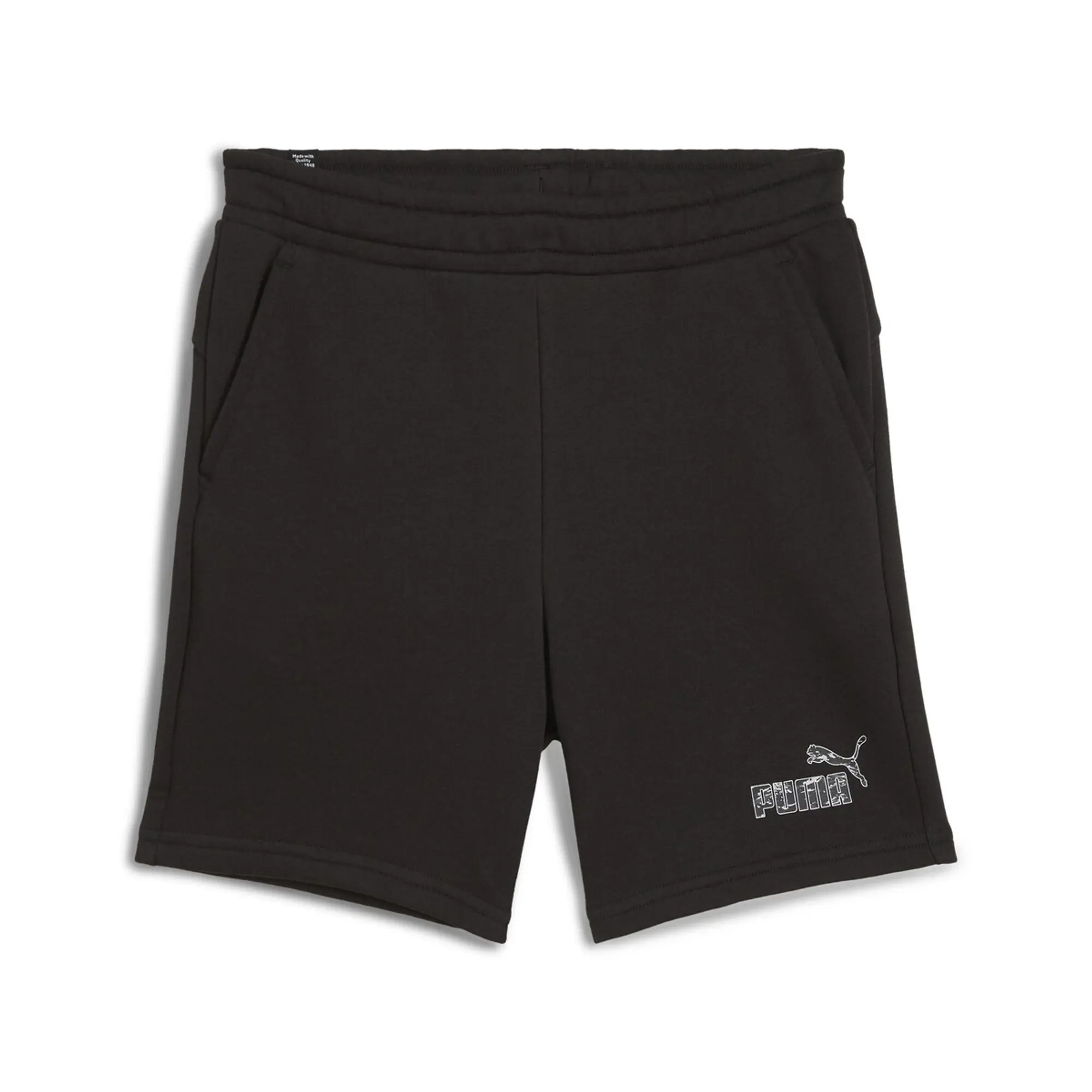 Puma  ESS+ CAMO SHORTS TR B  boys's Children's shorts in Black