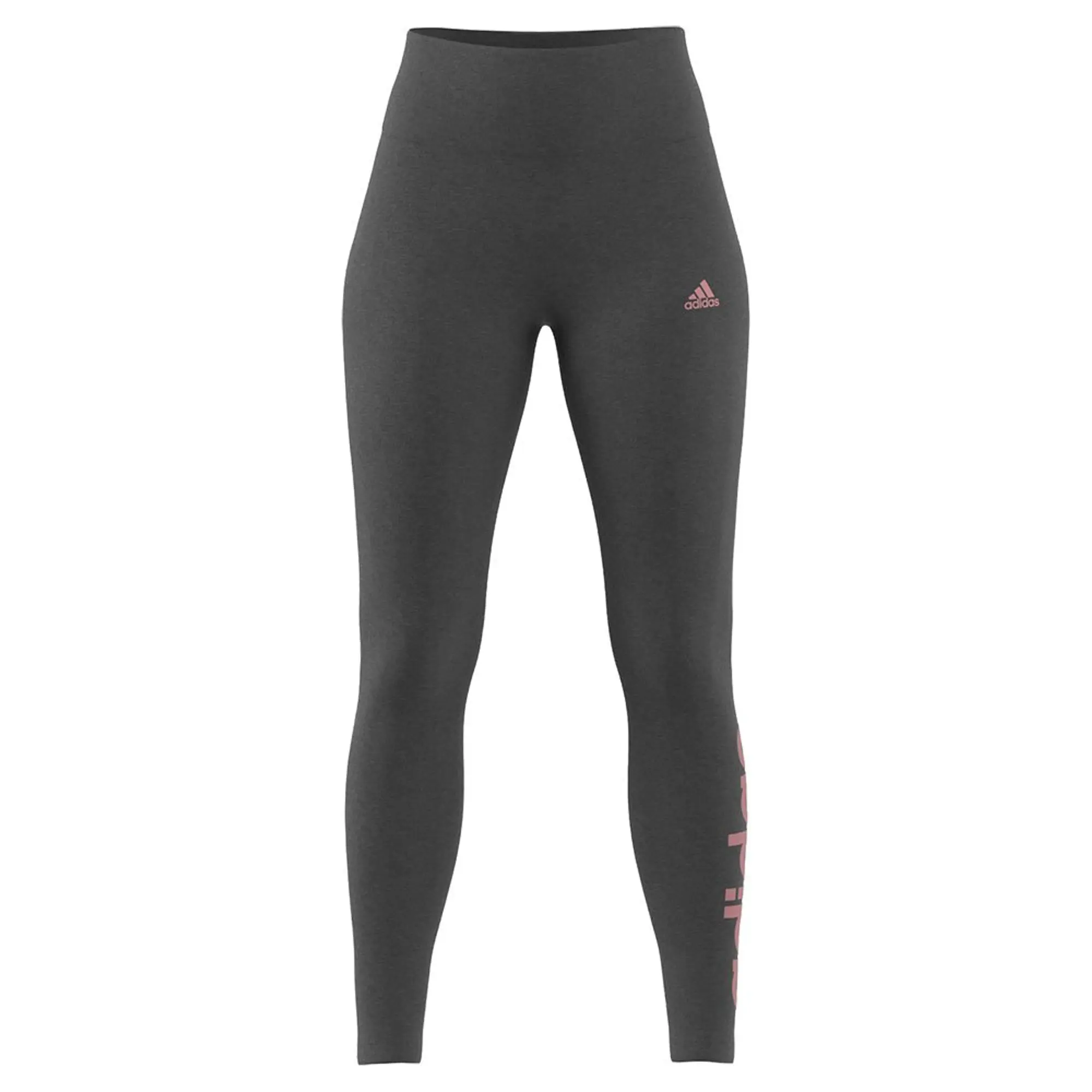 adidas  ESSENTIALS HIGH-WAISTED LOGO LEGGINGS  women's Tights in Grey