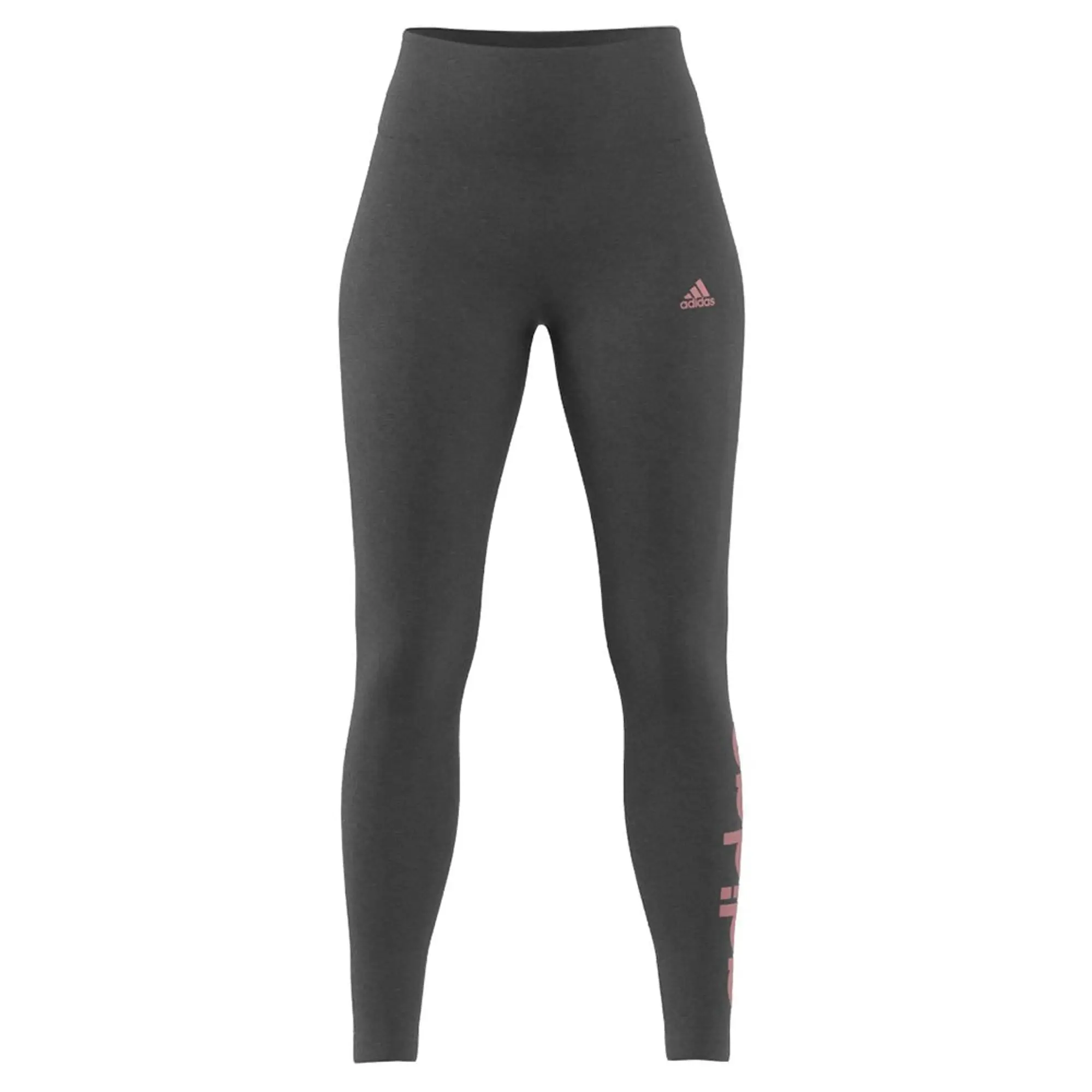 adidas  ESSENTIALS HIGH-WAISTED LOGO LEGGINGS  women's Tights in Grey