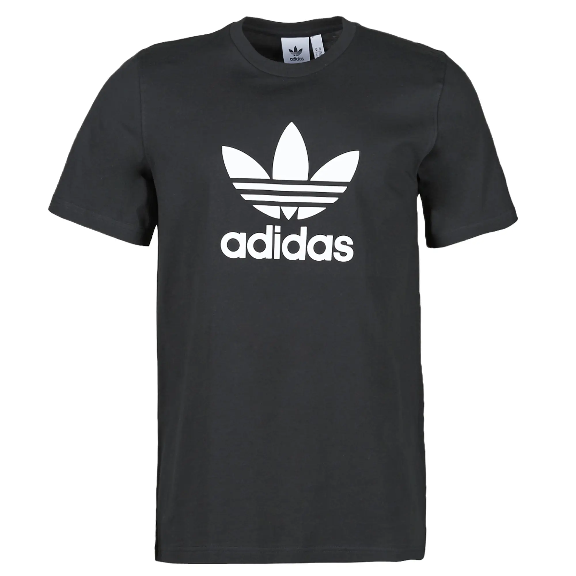 adidas  TREFOIL T-SHIRT  men's T shirt in Black