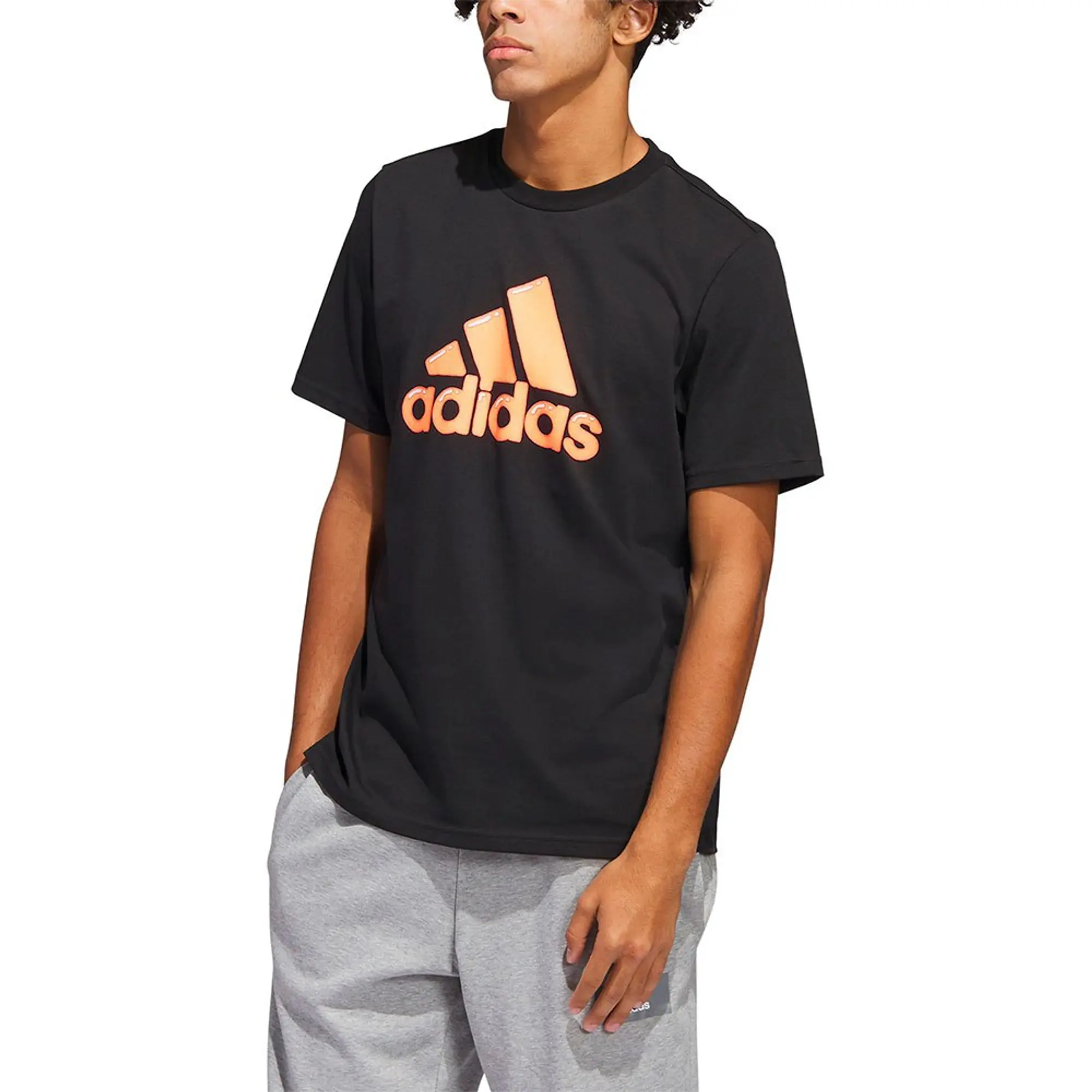 adidas  FILL G T  men's T shirt in Black