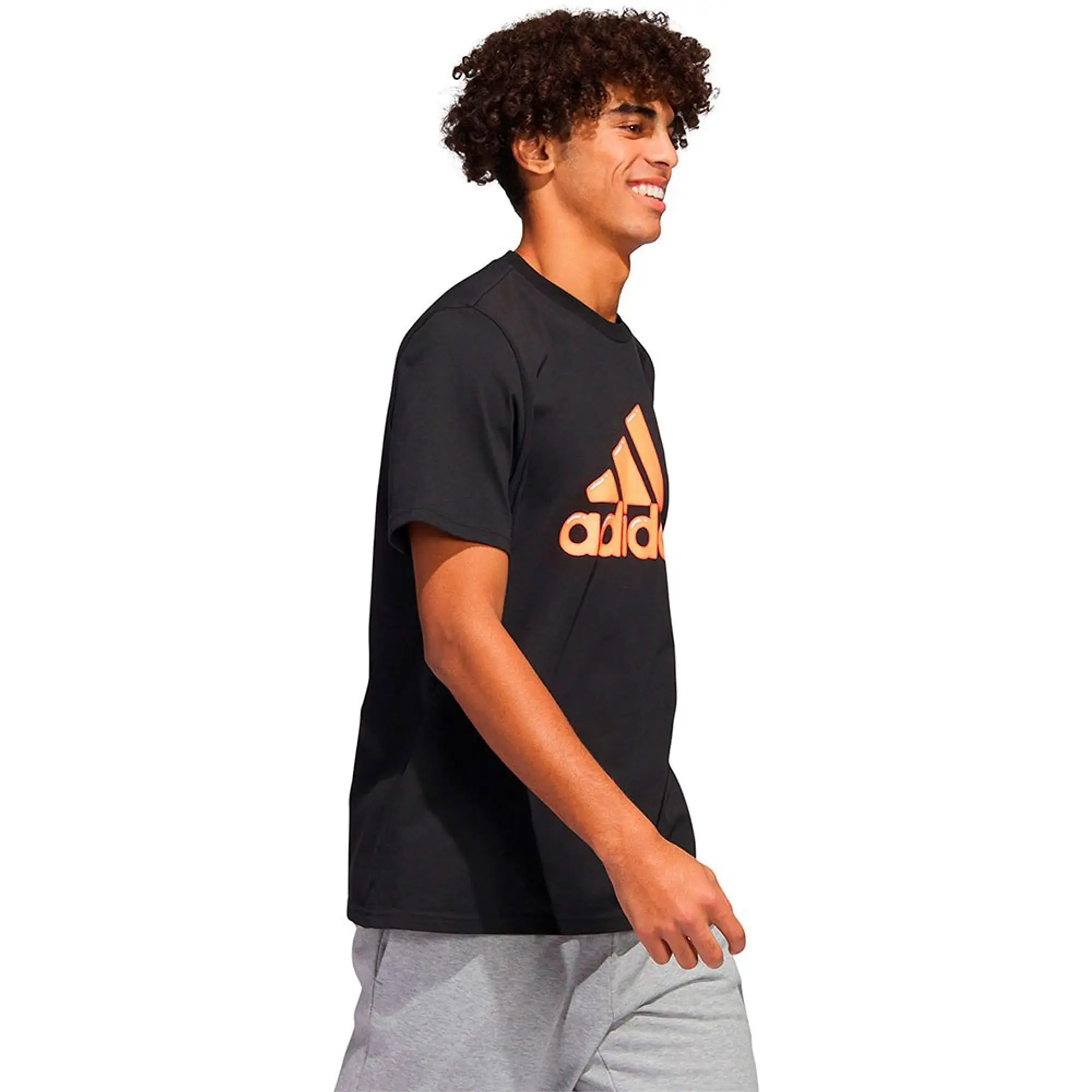 adidas  FILL G T  men's T shirt in Black