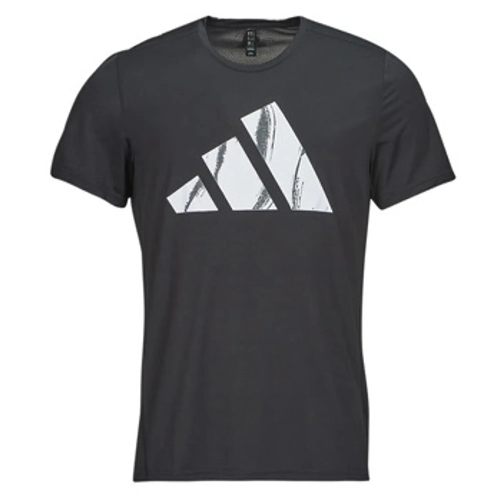 adidas  RUN IT BOS TEE  men's T shirt in Black