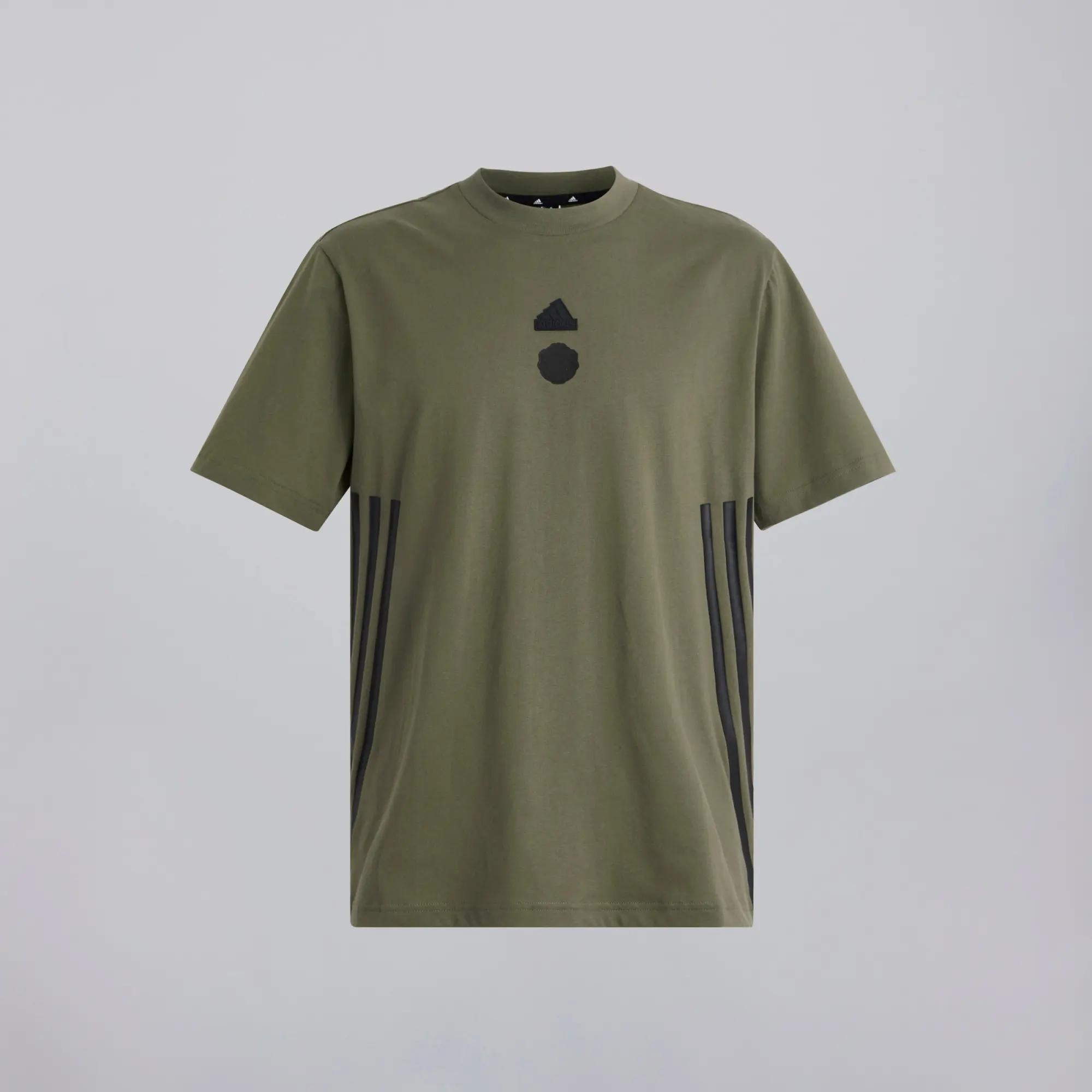 Manchester United x adidas Future Icons 3-Stripes T-Shirt Green
