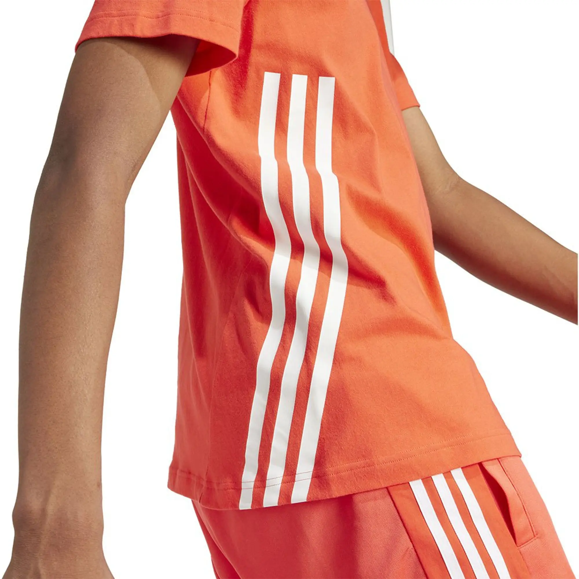 adidas  M FI 3S REG T  men's T shirt in Orange