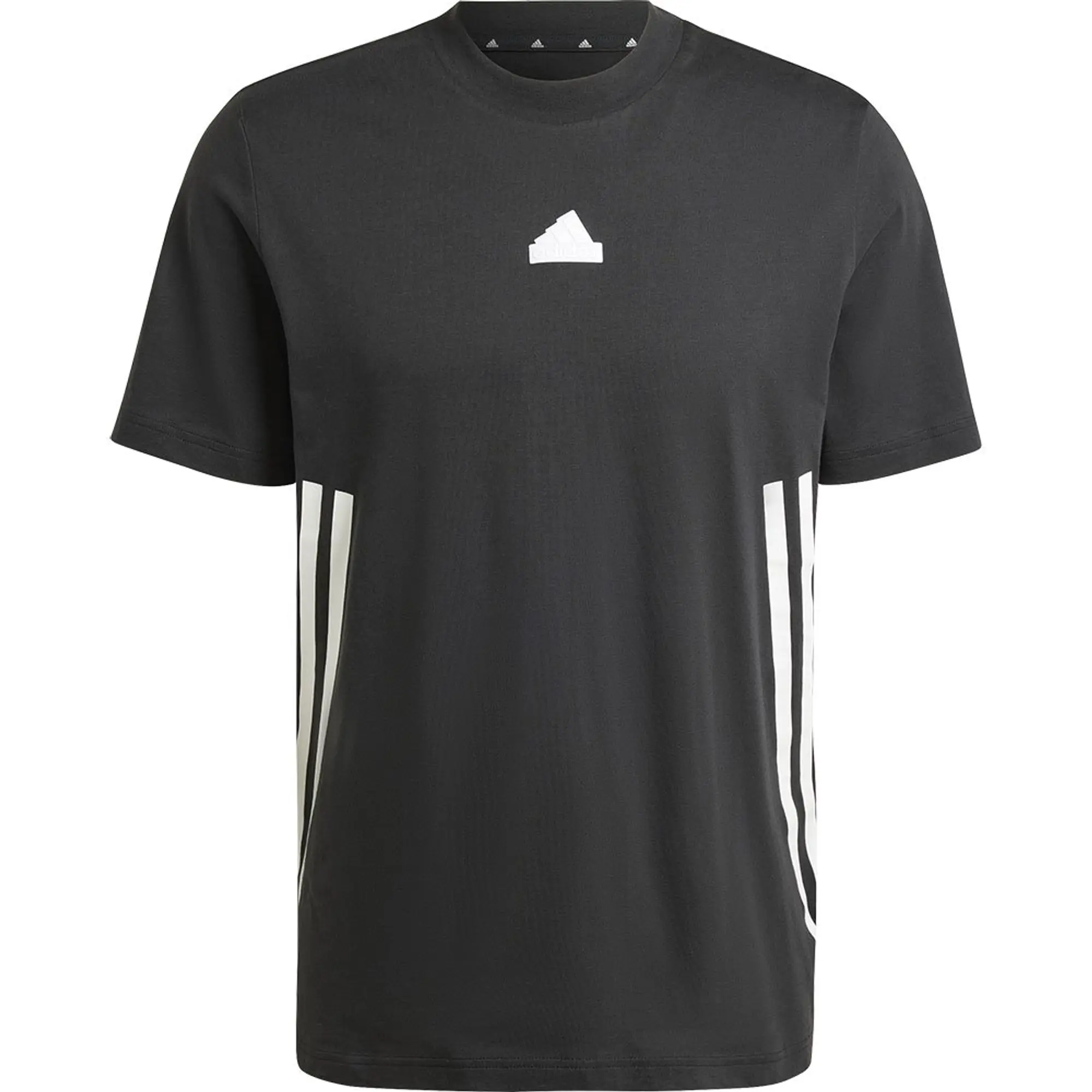 Manchester United x adidas Mens Future Icons 3-Stripes T-Shirt Black