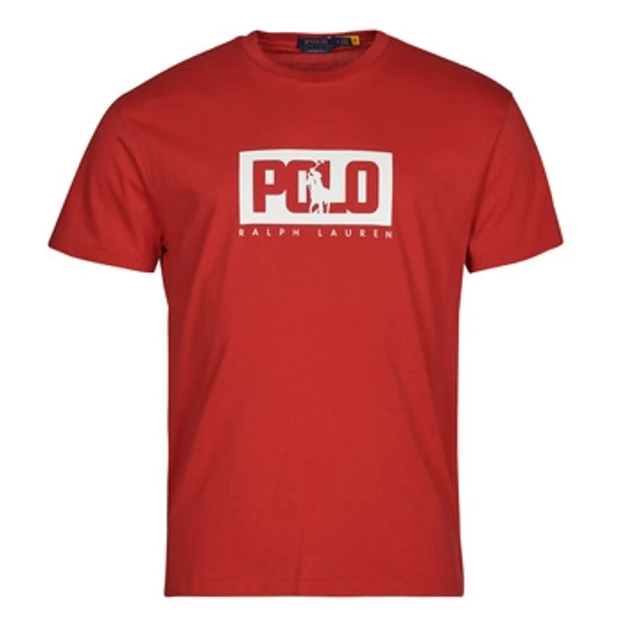 Polo Ralph Lauren  T-SHIRT AJUSTE EN COTON LOGO POLO RALPH LAUREN  men's T shirt in Red