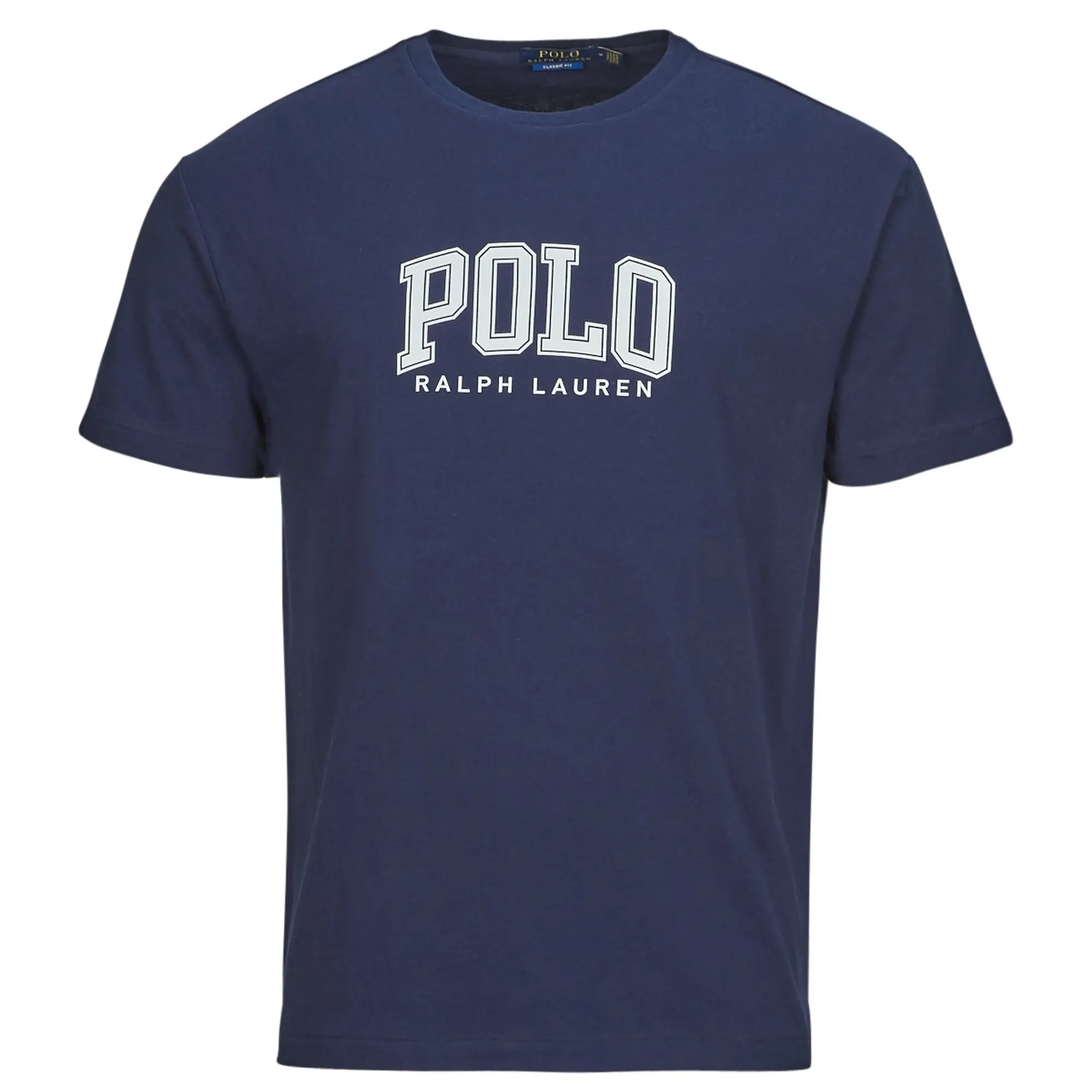 Polo Ralph Lauren  T-SHIRT AJUSTE EN COTON SERIGRAPHIE POLO RALPH LAUREN  men's T shirt in Marine